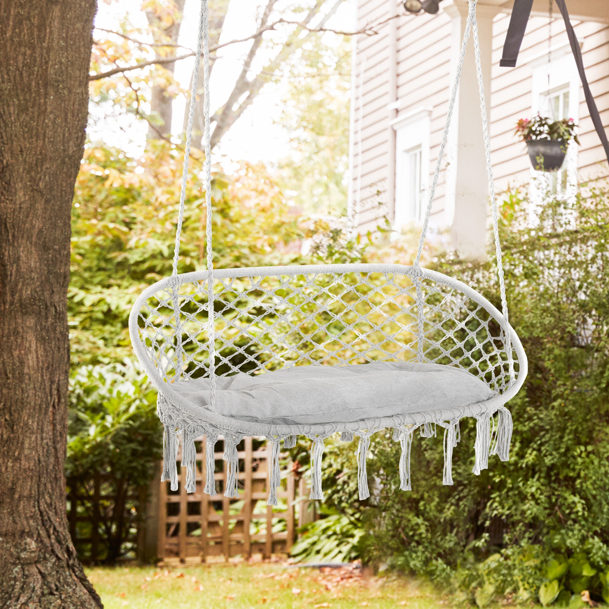 ToolCat PG2-181-PT Grey Rope Hammock