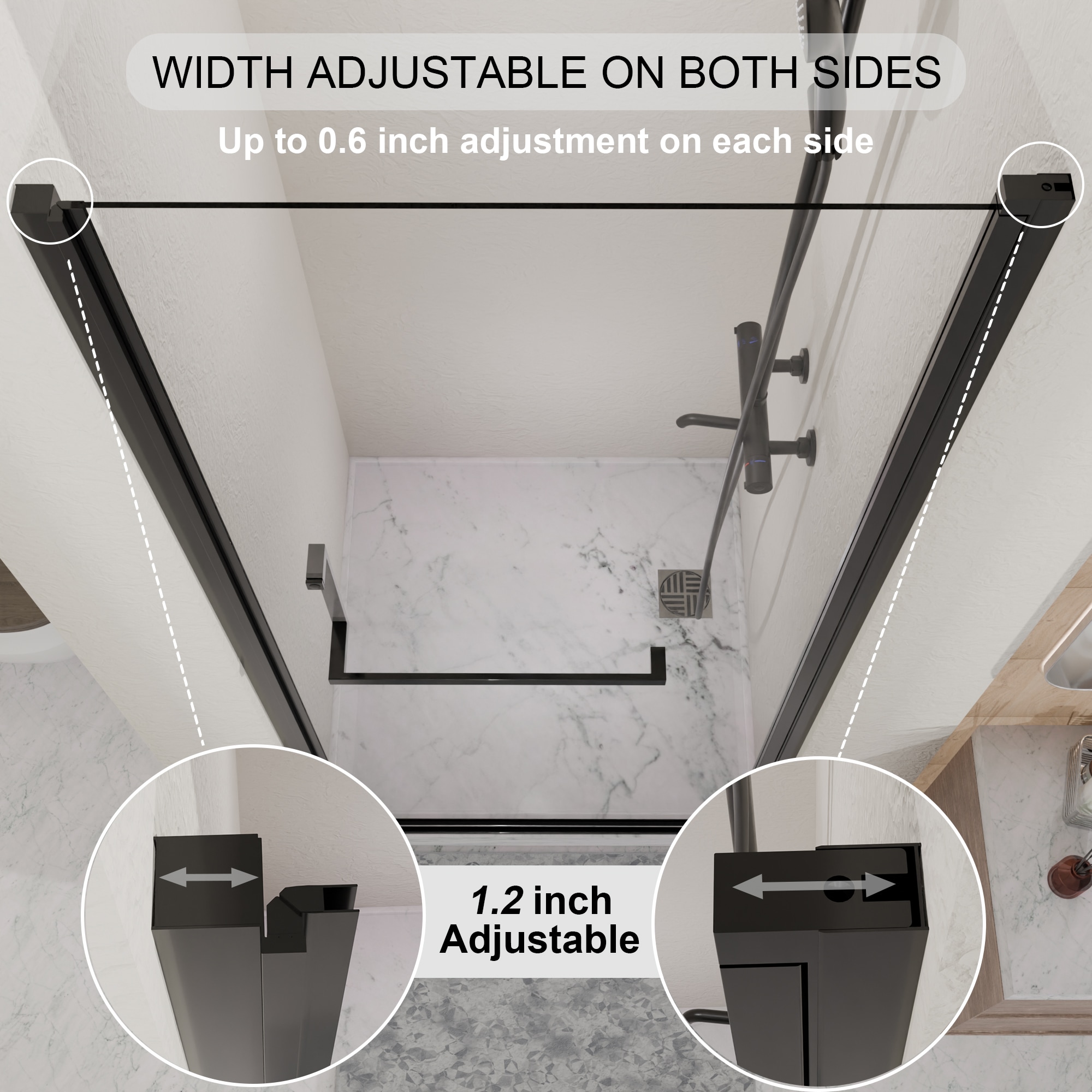 GLANZEND 6514214ZM Shower-Doors - View #3