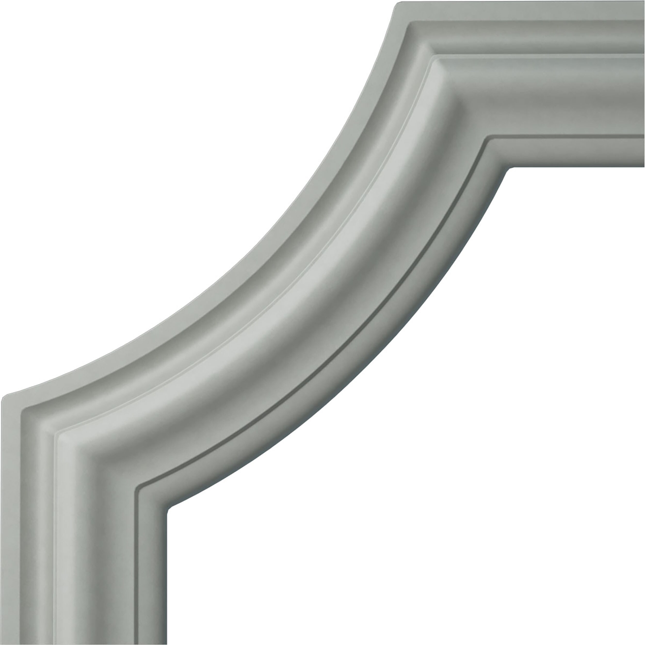 Ekena Millwork PML10X10PO Pompeii Primed Urethane 218946 Panel corner Picture Frame Moulding