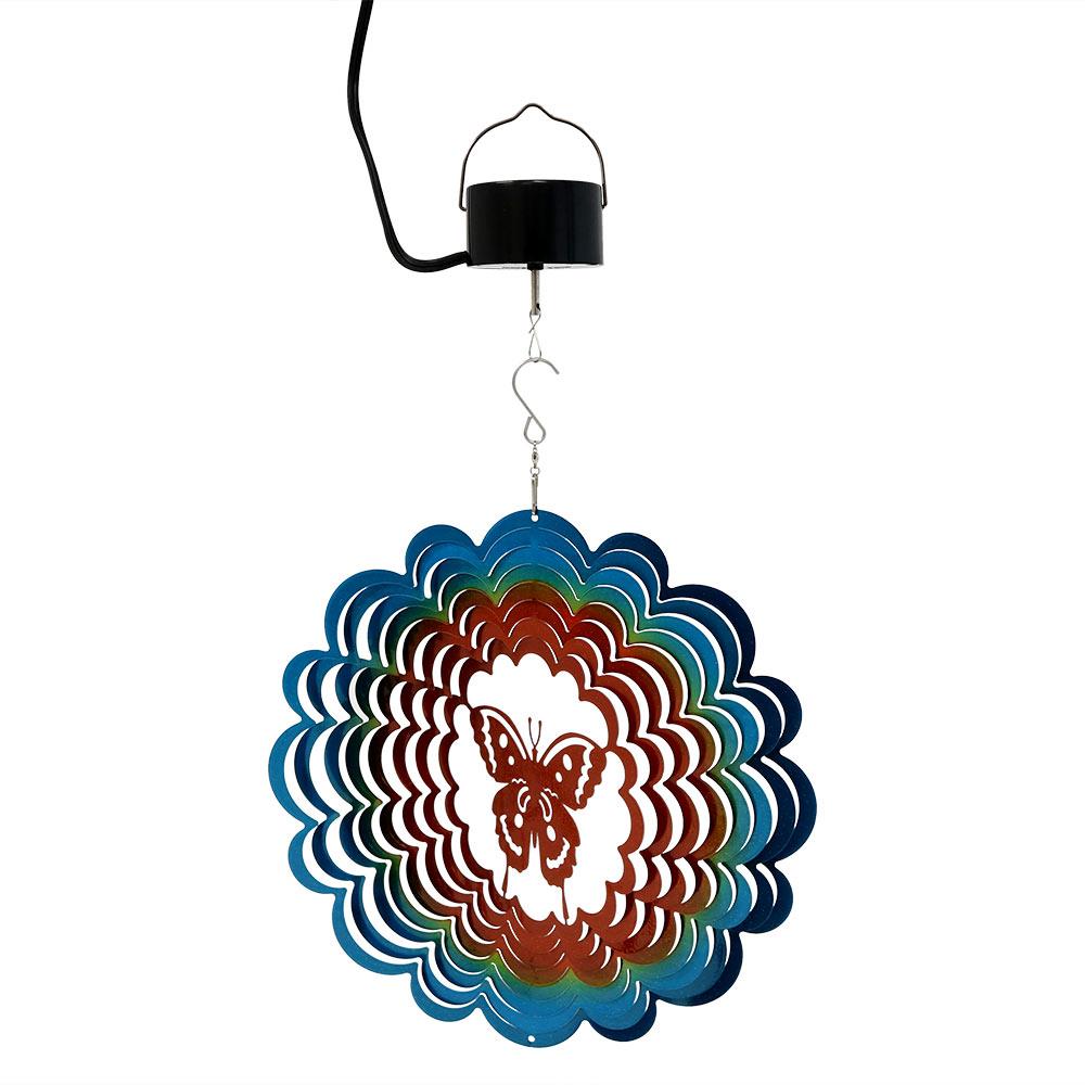 Sunnydaze Decor SHE-454-706 Orange Steel Wind Spinner