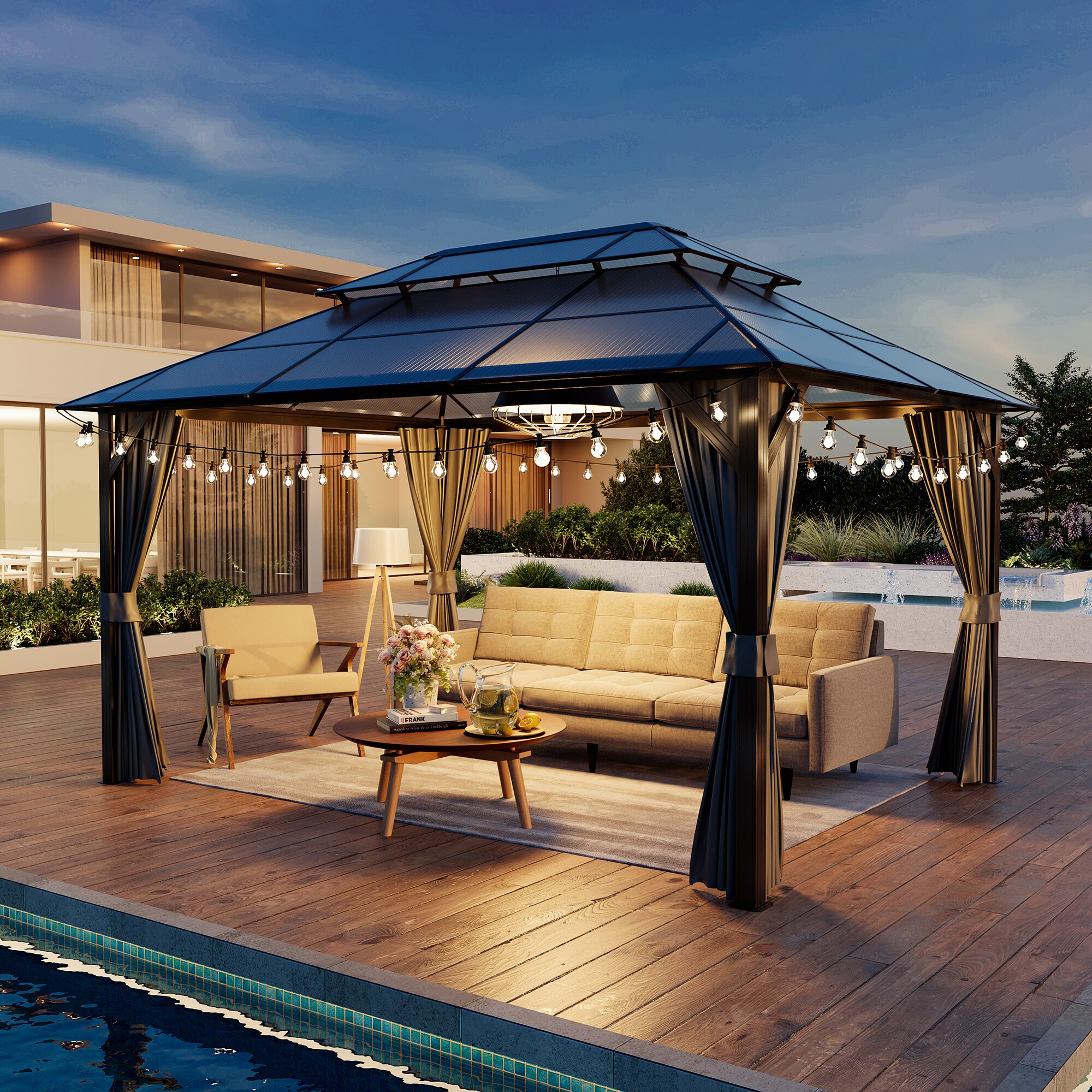 Bybafun YE3500011 Wood-Resin-Gazebos - View #4