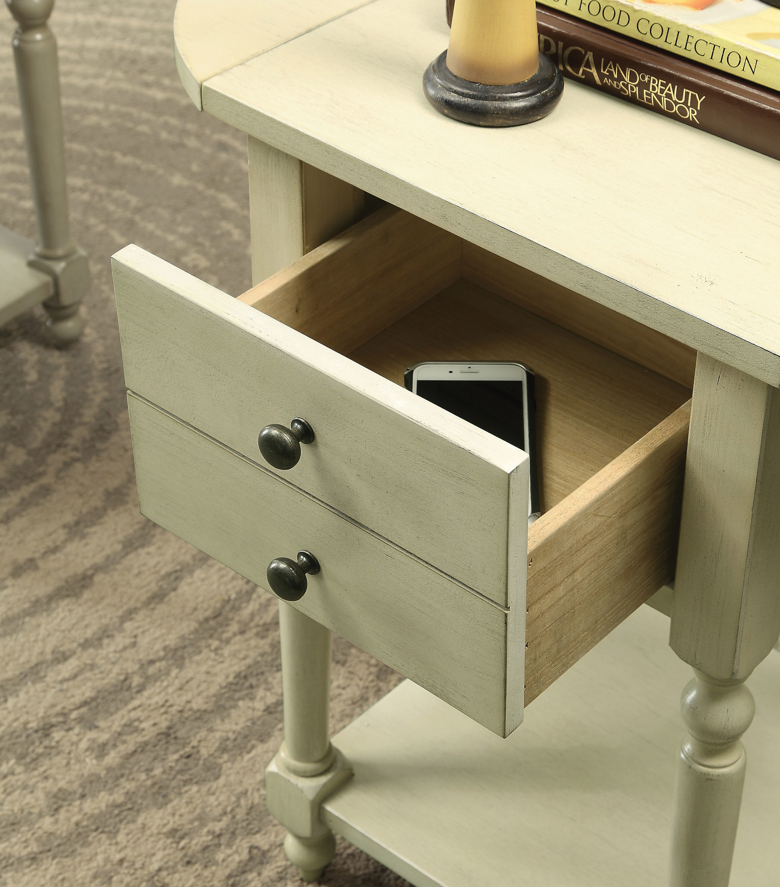 Furniture of America IDF-AC166WH End-Tables - View #5