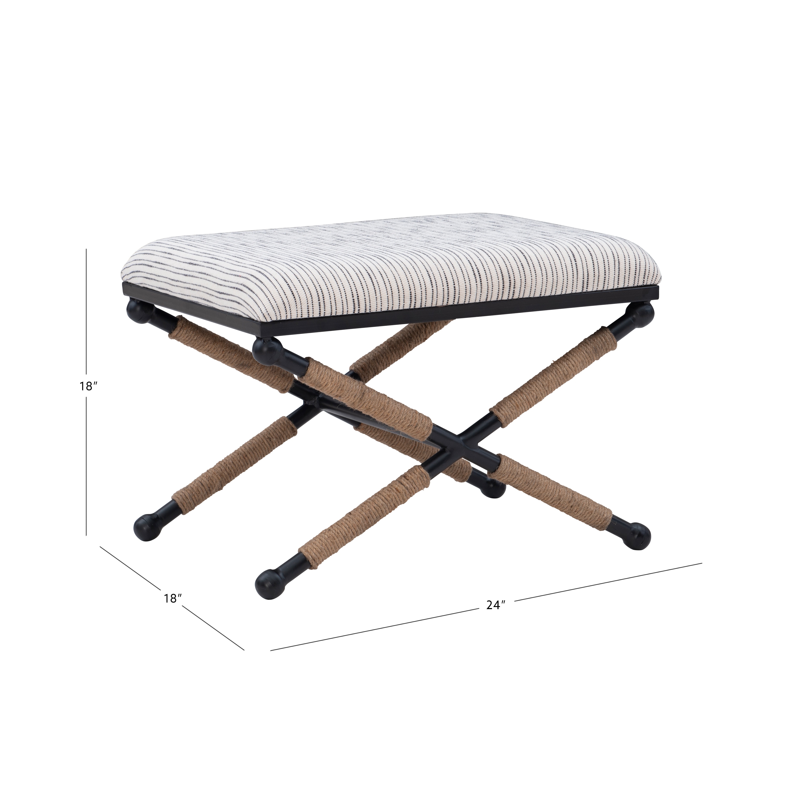 Linon BH166STRIPE1ASU bench - View #14