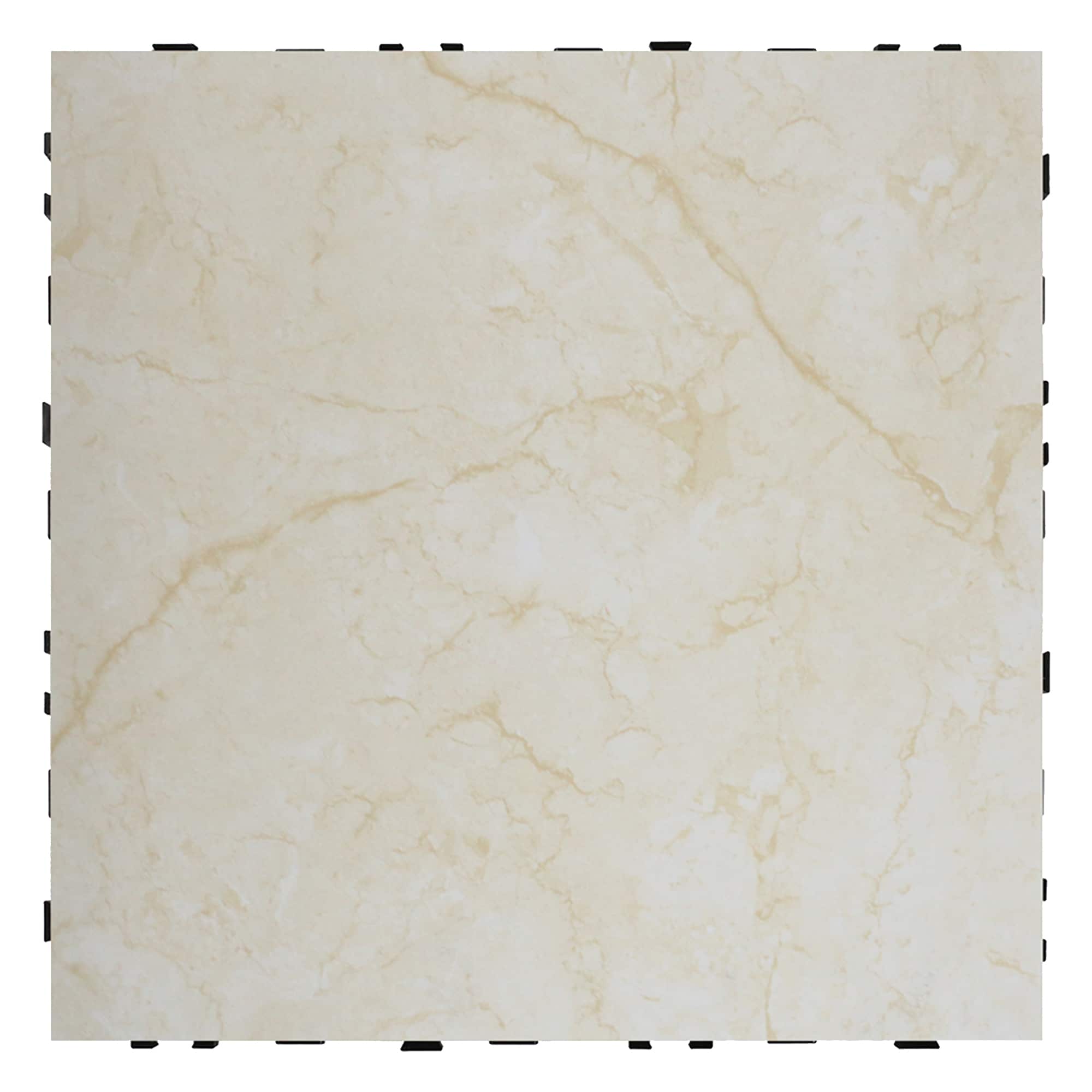 NewTechWood US-QD-CST-300-ZX-TT 12-in x 12-in 5 -Pack Prato Travertine Painted Travertine Deck tile ( 36.65-sq ft )
