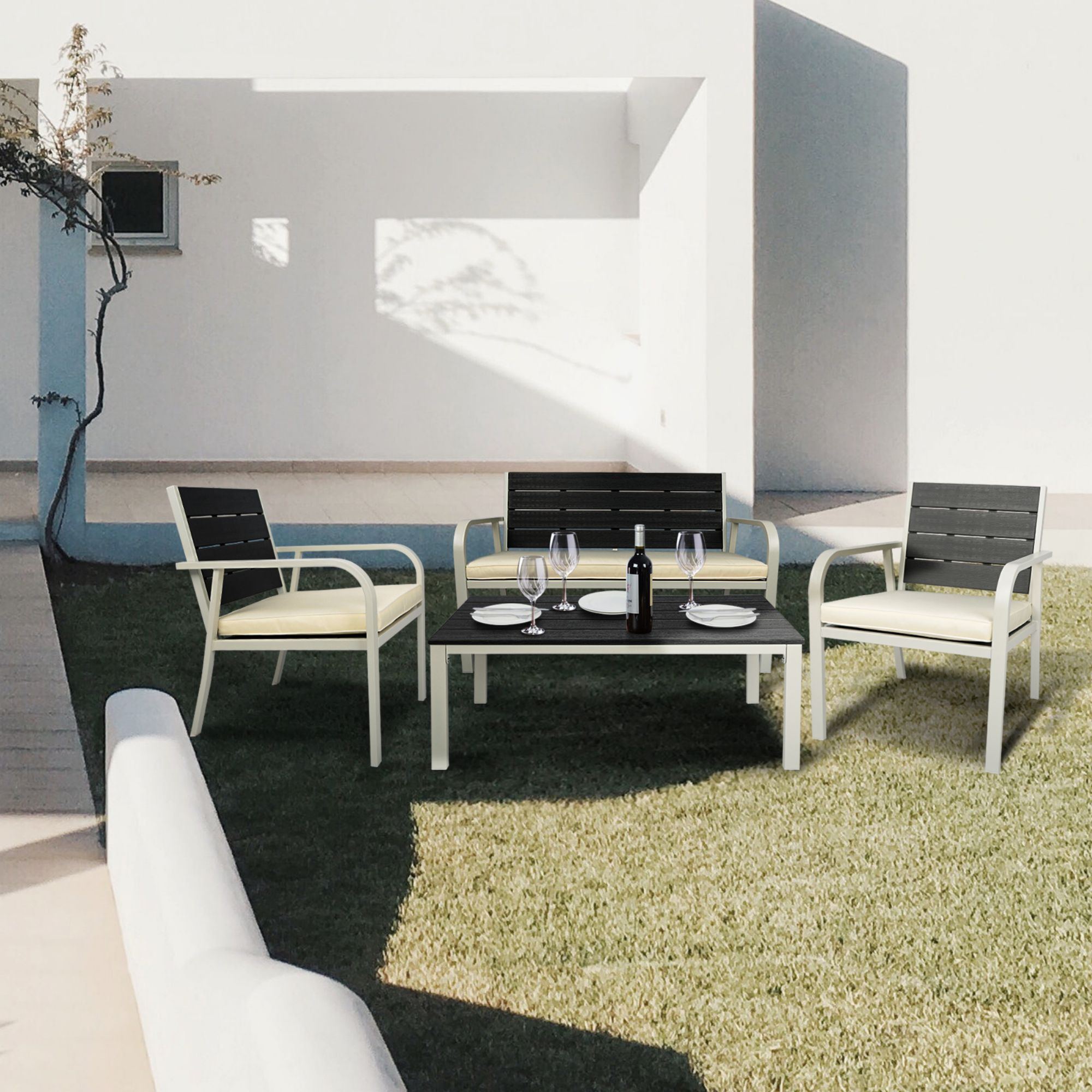 Miki Shinly FCP-8760-02QI Patio-Conversation-Sets - View #9