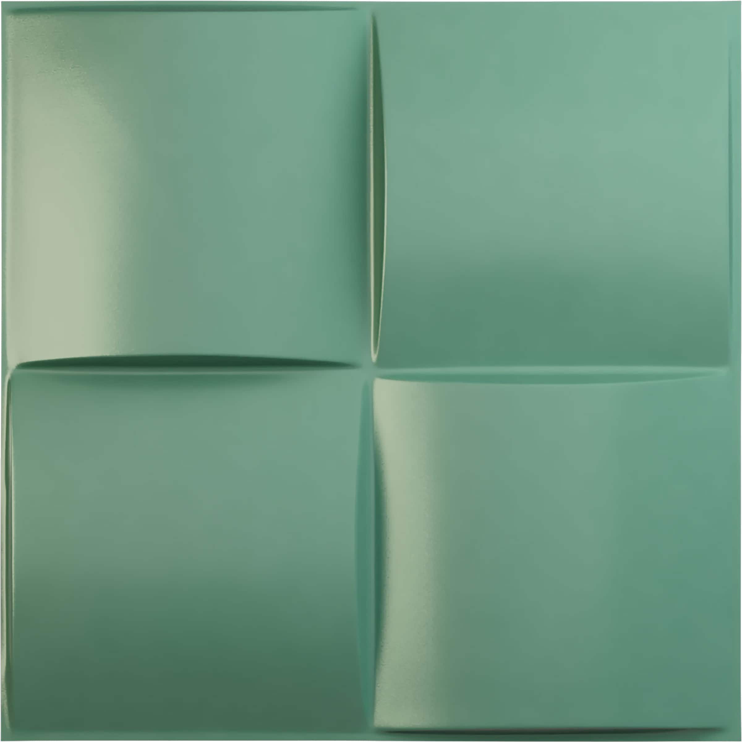 Ekena Millwork WP20X20SMFSM 19-5/8-in x 19-5/8-in Embossed Paintable/Stainable Green PVC Wall Panel (