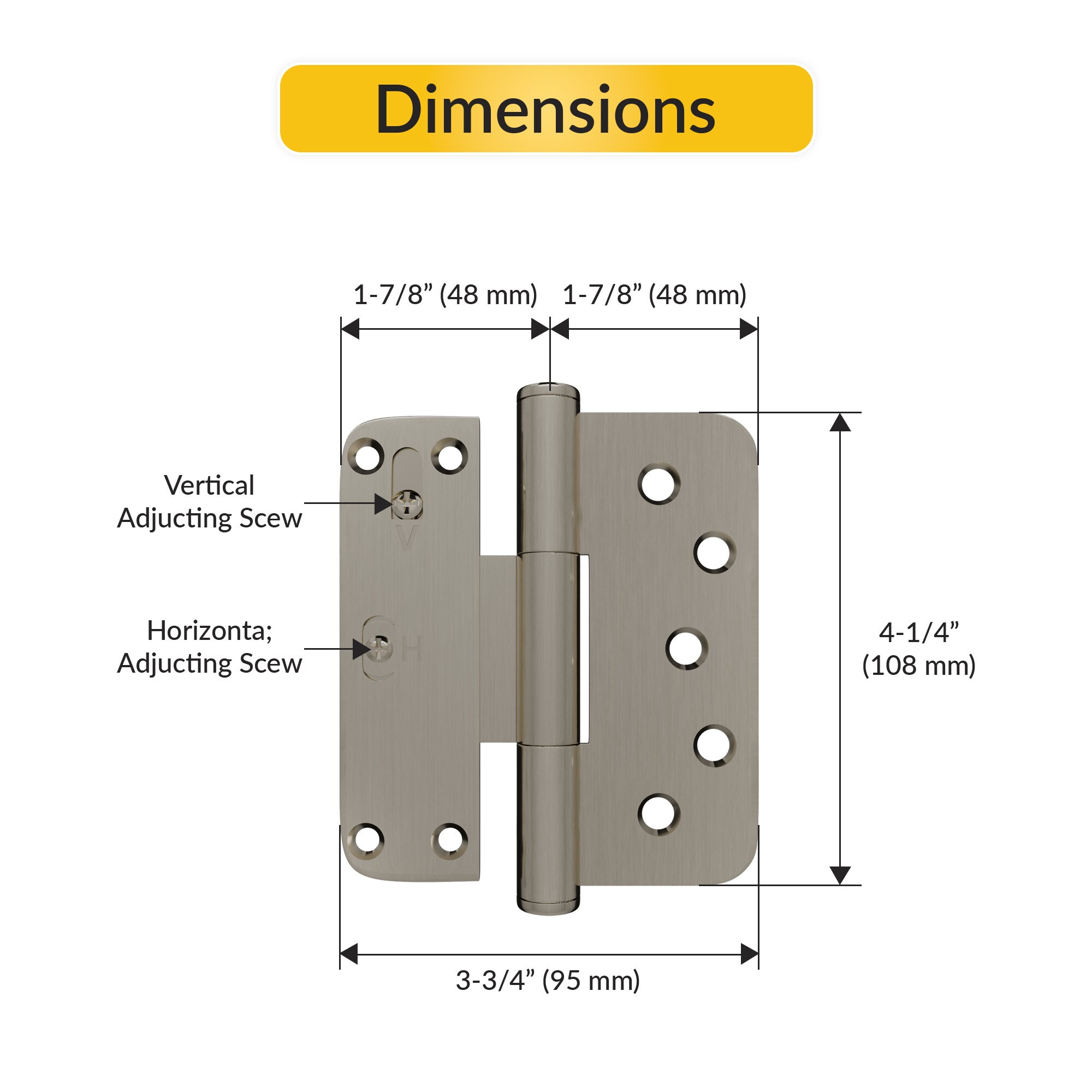 Brixwell 56-147ANRH Entry-Door-Hinges - View #2