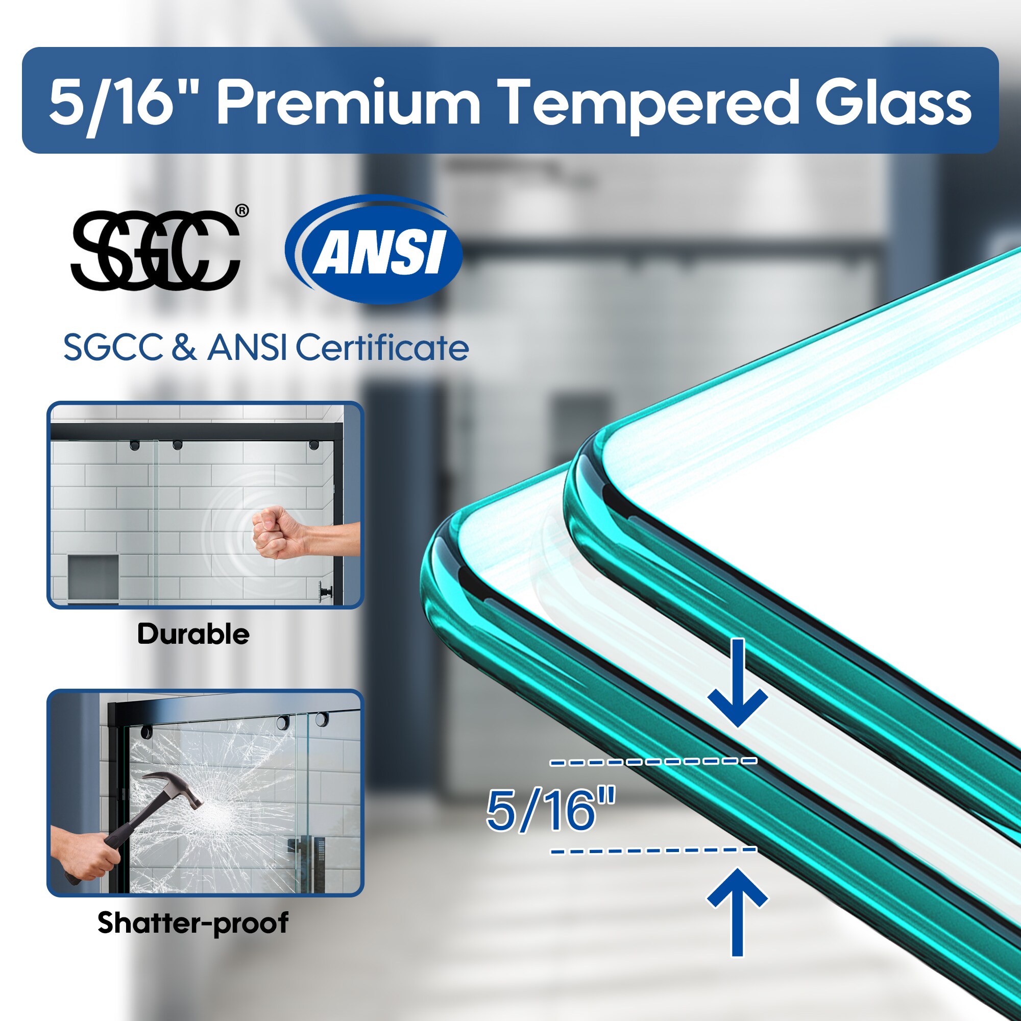 Forclover CBF-SD3472BFMB Shower-Doors - View #8