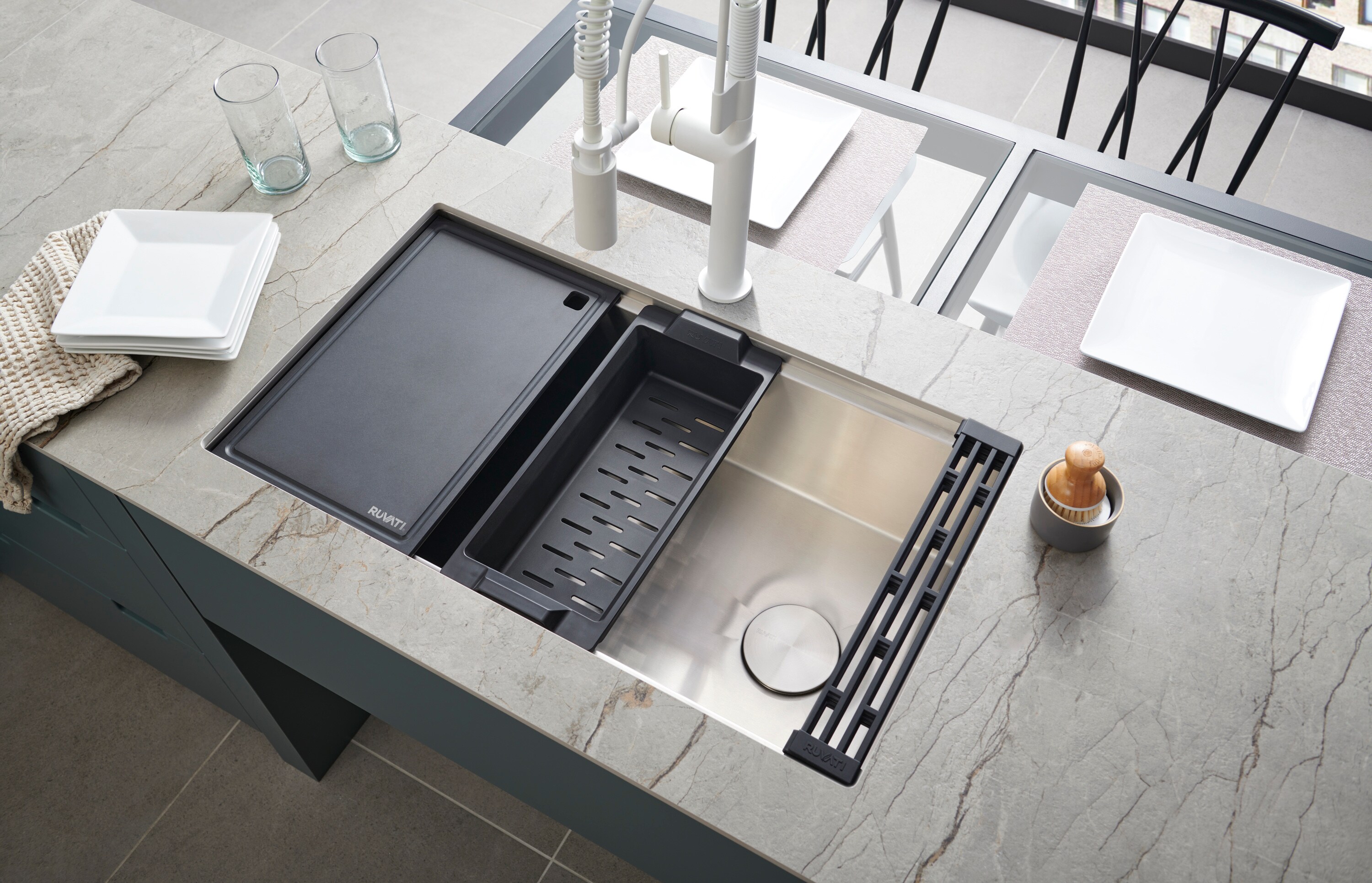 Ruvati RVH81584M Kitchen-Sinks - View #12