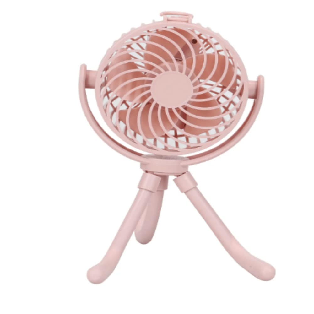 Siavonce XH77XGBX 4-in 1 -Volt Indoor Pink Desk Fan Battery Included Charger Included