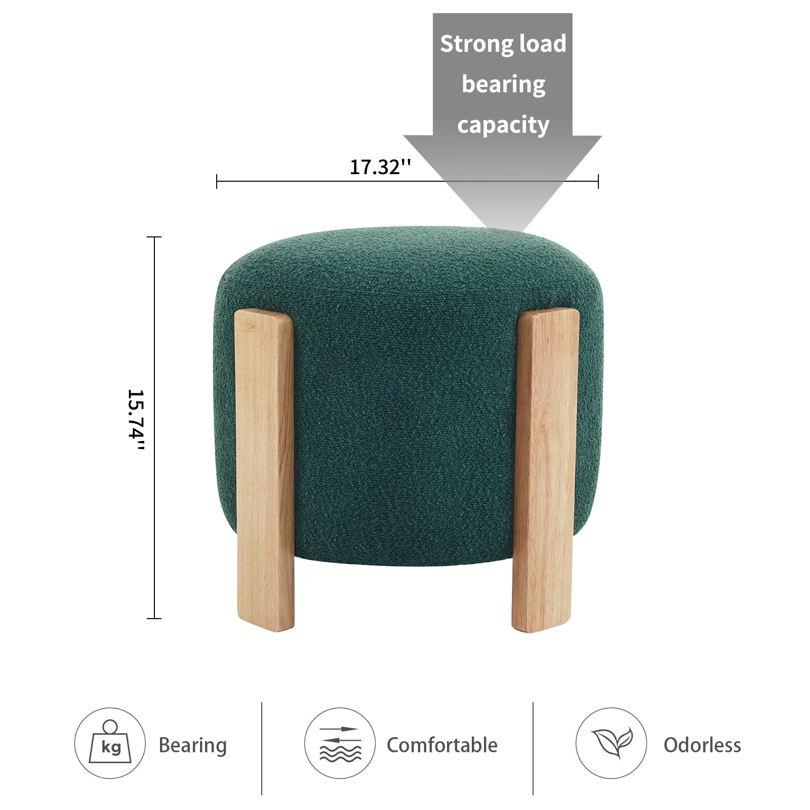 BWE A-9STOOL-02-BGR Indoor-Ottomans - View #6