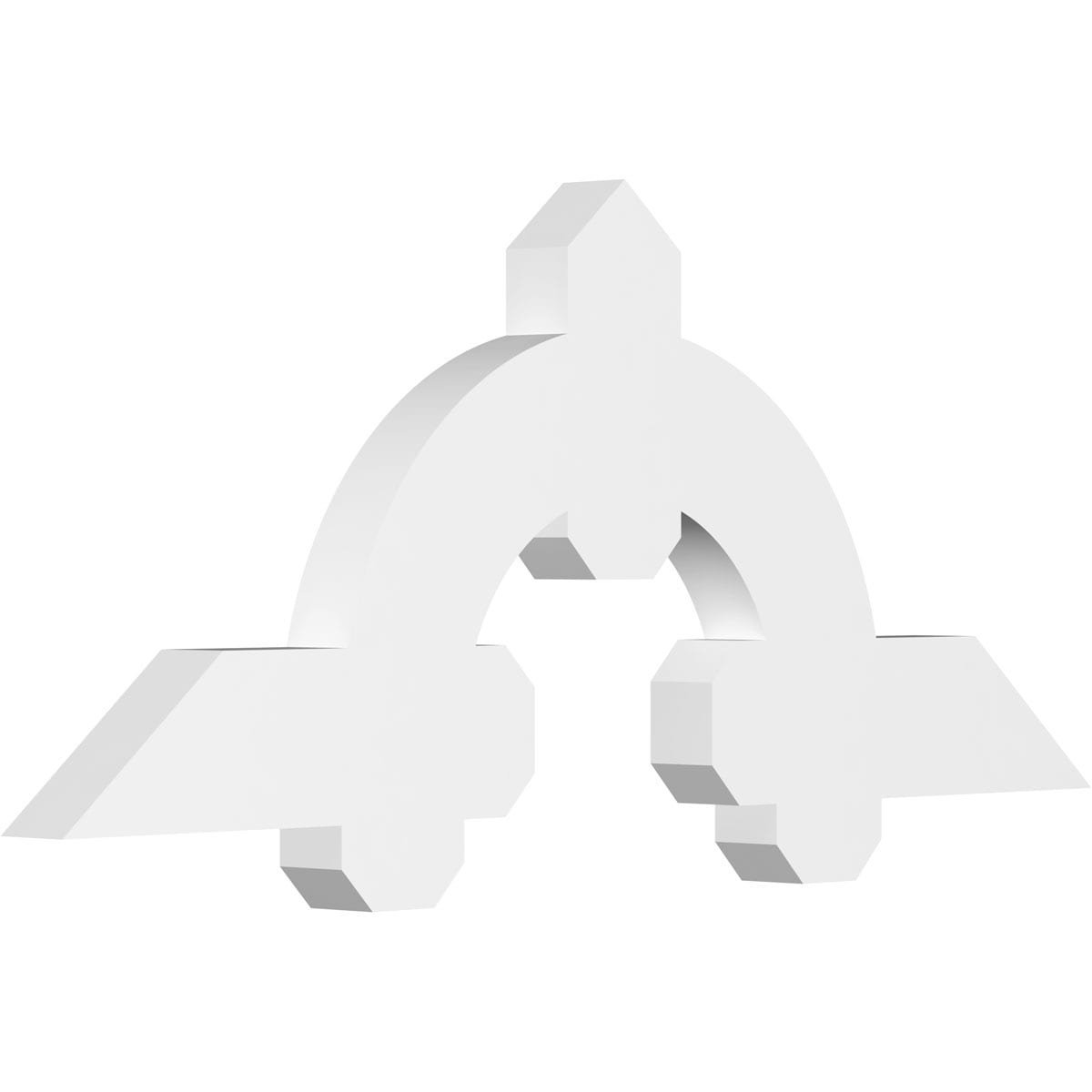 Ekena Millwork GBP036X15X0204ERI00 Ericson White PVC Gable bracket