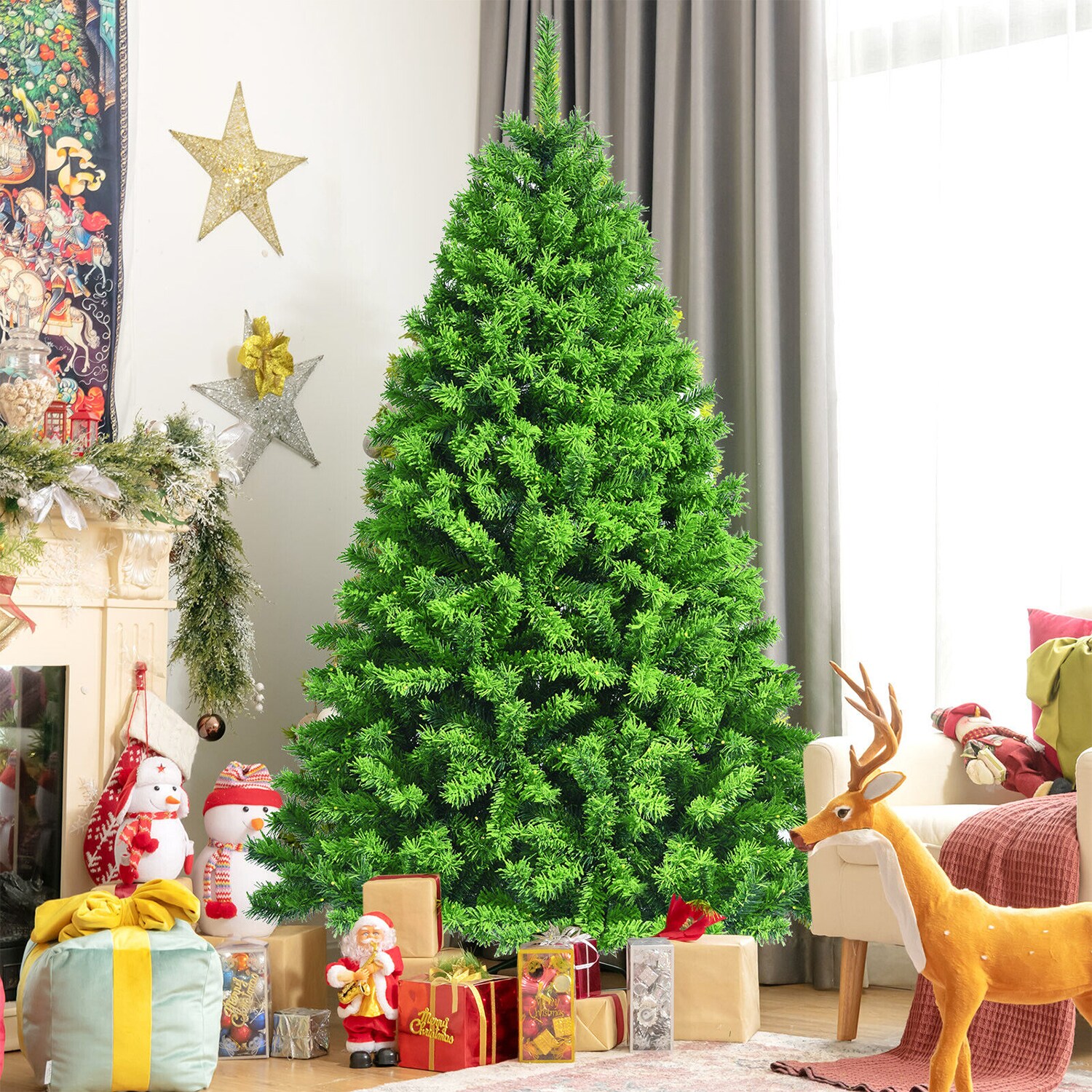 WELLFOR HYJ23578US Artificial-Christmas-Trees - View #4