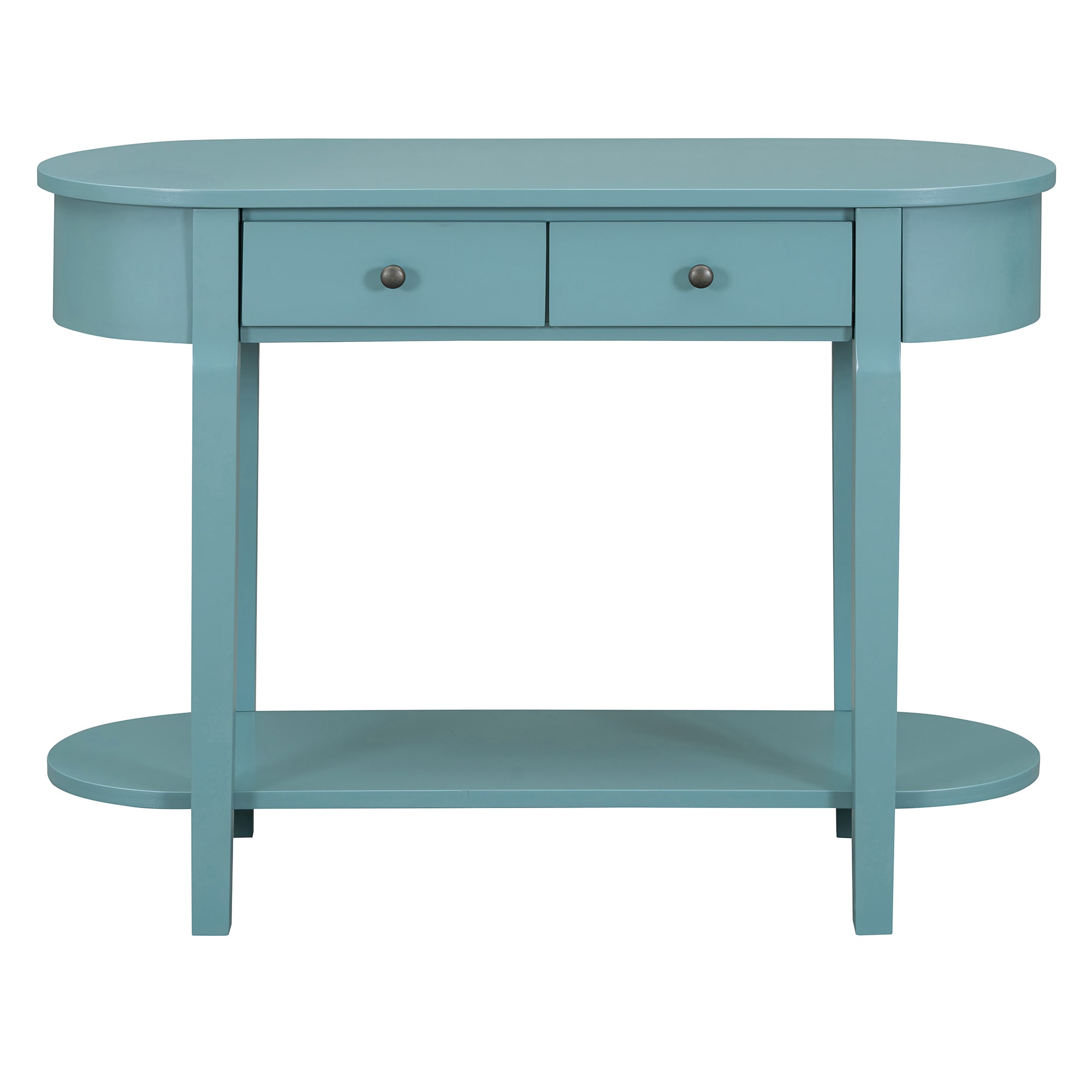 SINOFURN SYA330198TL Rustic Turquoise Green Console table