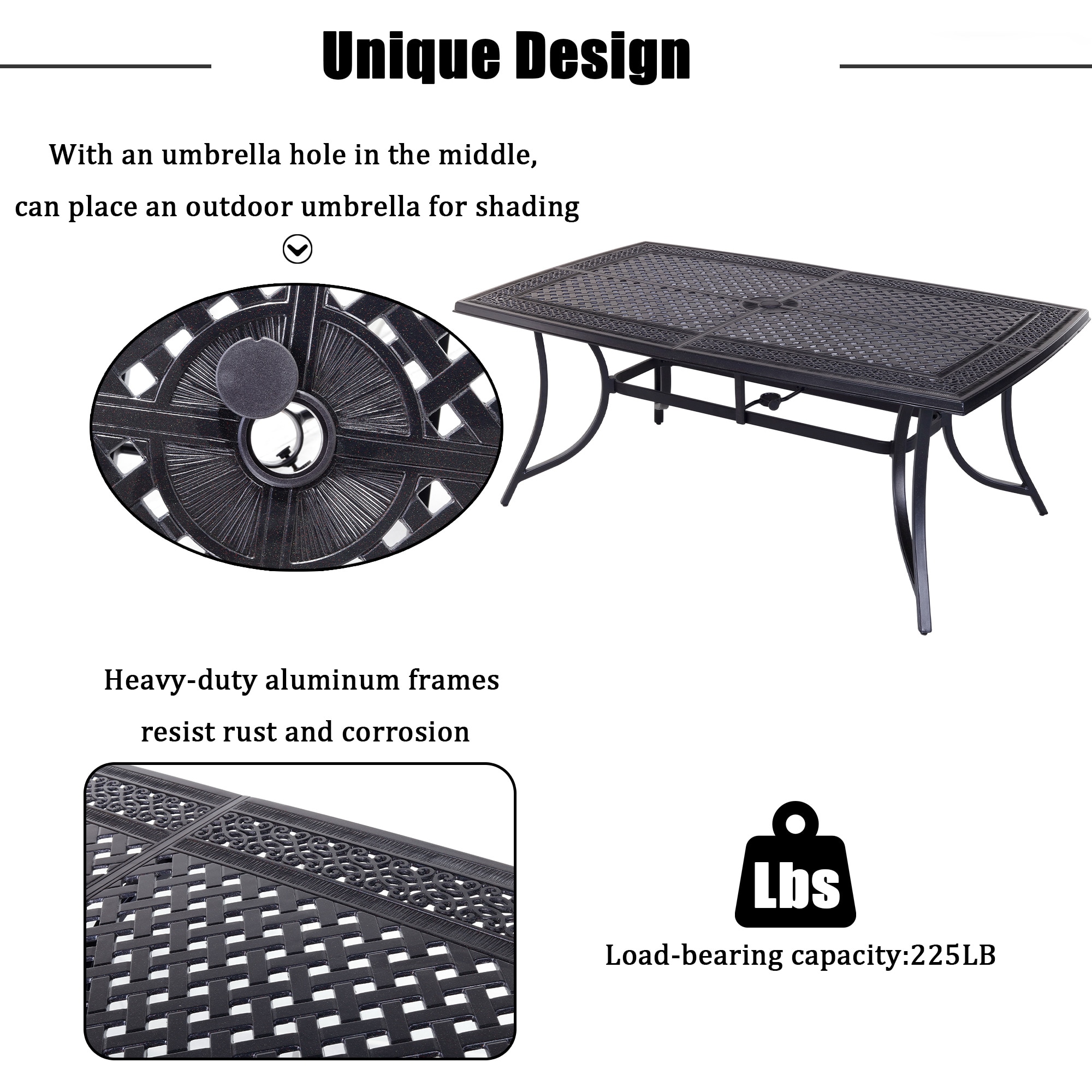 CASAINC CA-ORABQ124 Patio-Tables - View #2