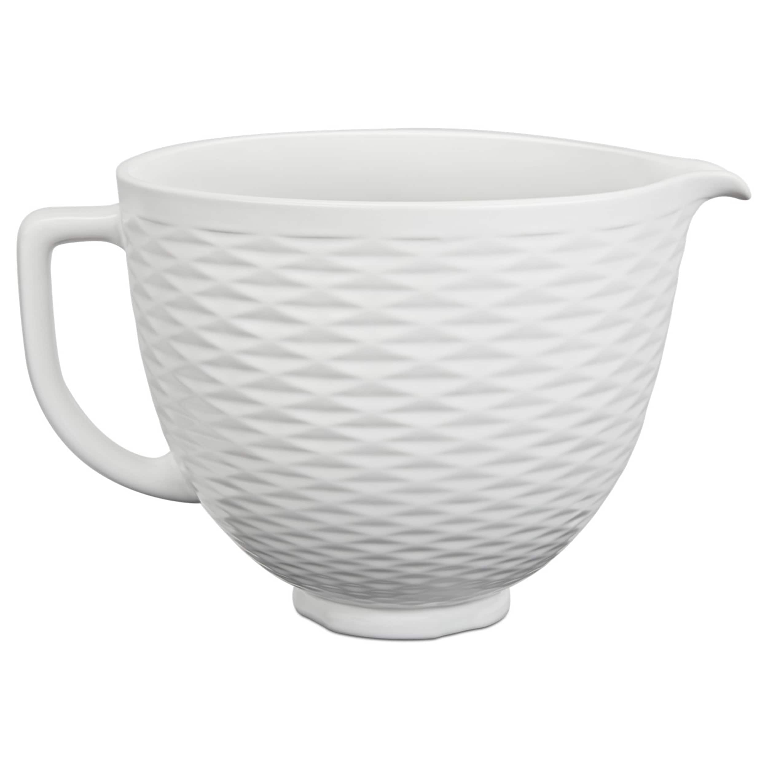 KitchenAid KSM2CB5TLW White Ceramic Stand Mixer Bowl