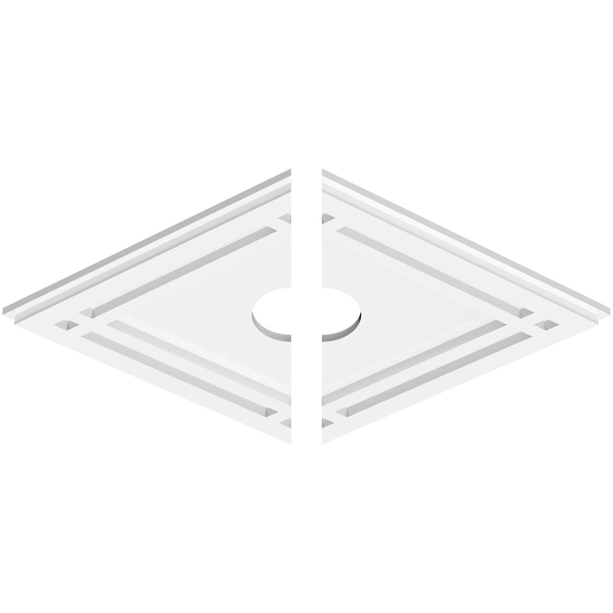 Ekena Millwork CMP22X14DD2-03000 Ceiling-Medallions - View #2