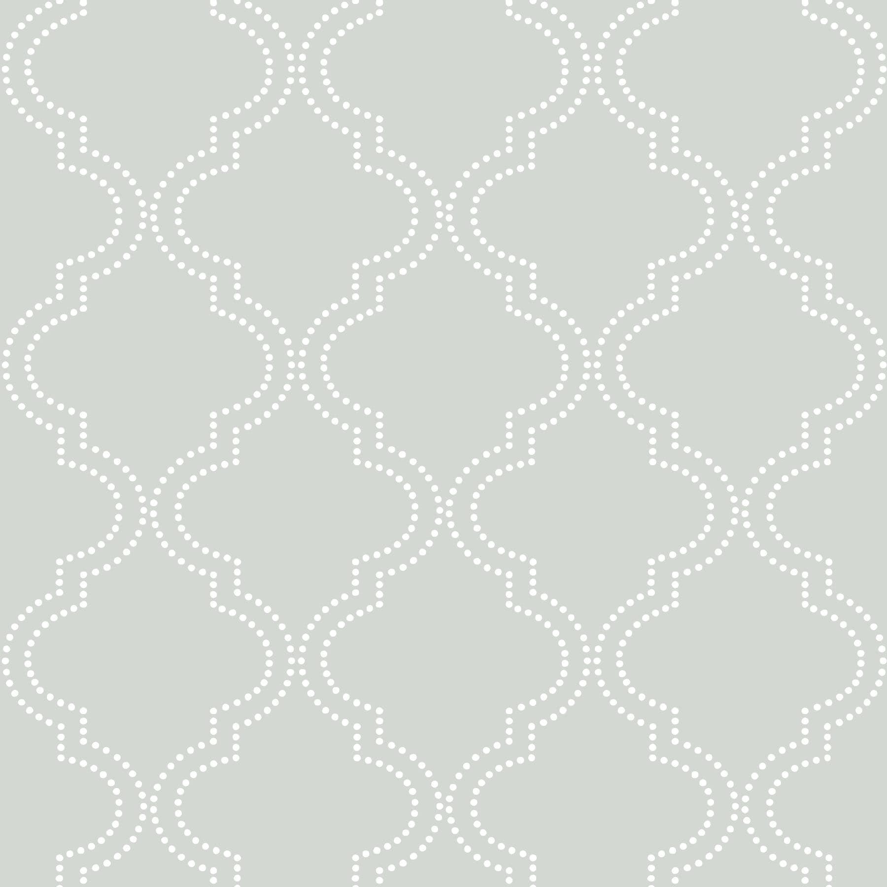 NuWallpaper NU1649 30.75-sq ft Grey Vinyl Geometric Self-adhesive Peel and Stick Wallpaper