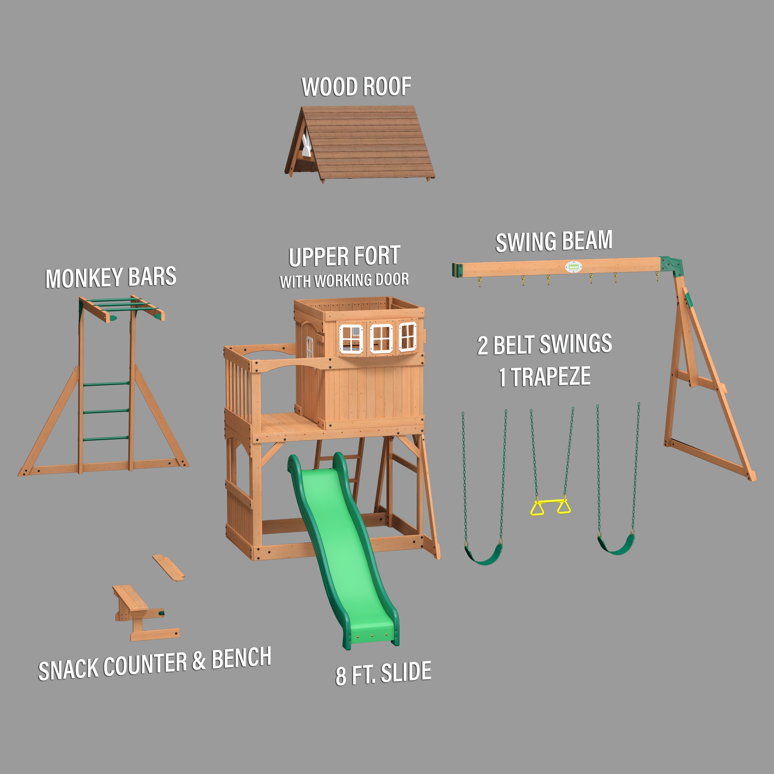 Backyard Discovery 30211FCOM Wood-Playset-Kits - View #12