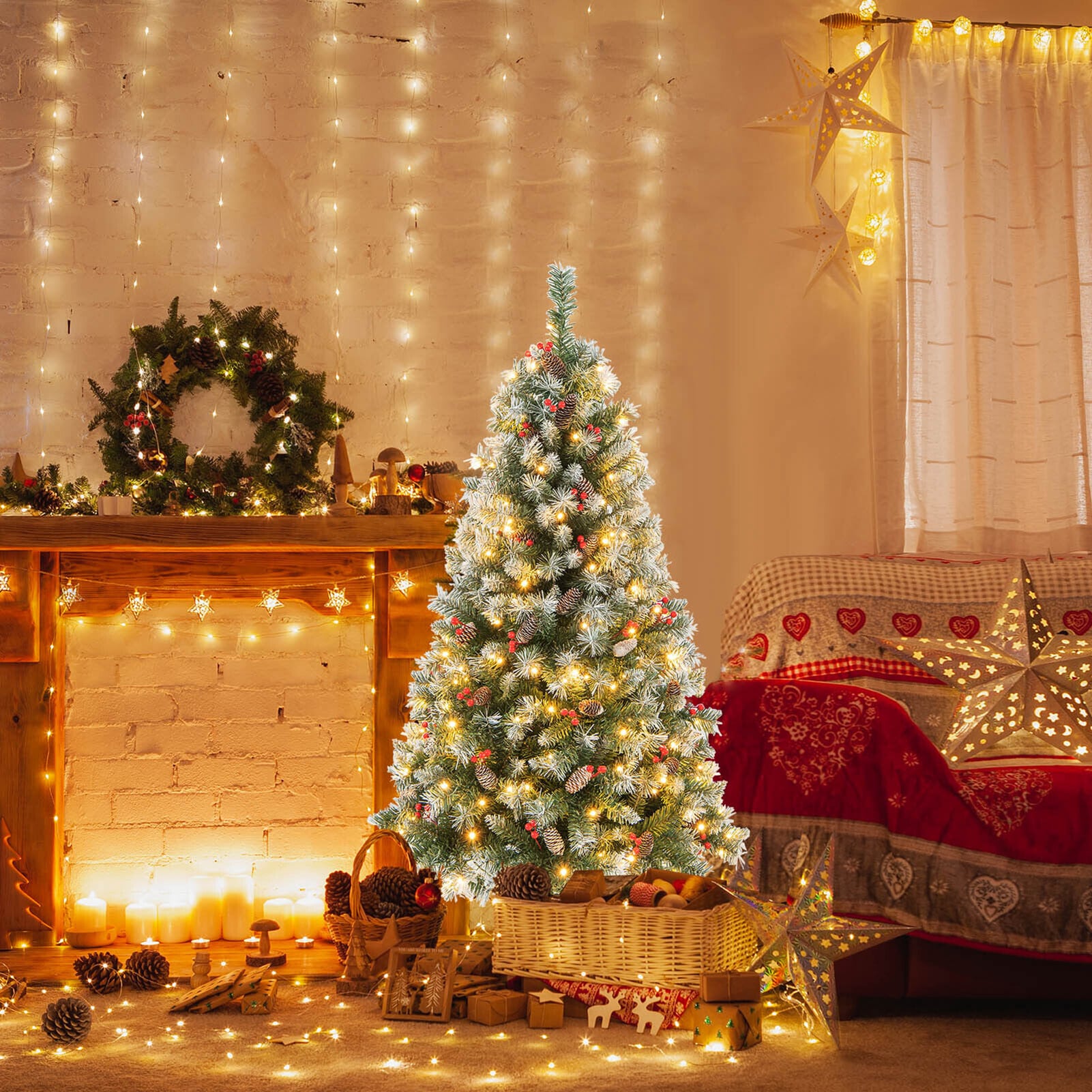WELLFOR CM-HJY-23531US Artificial-Christmas-Trees - View #4