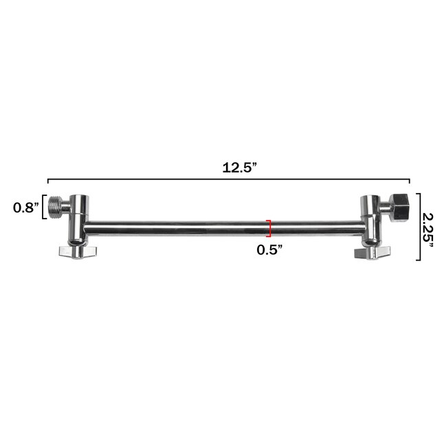 AKDY 12.5-in Chrom Bathtub/Shower Shower Arm AKDY 12.5-in Chrom Bathtub/Shower Shower Arm