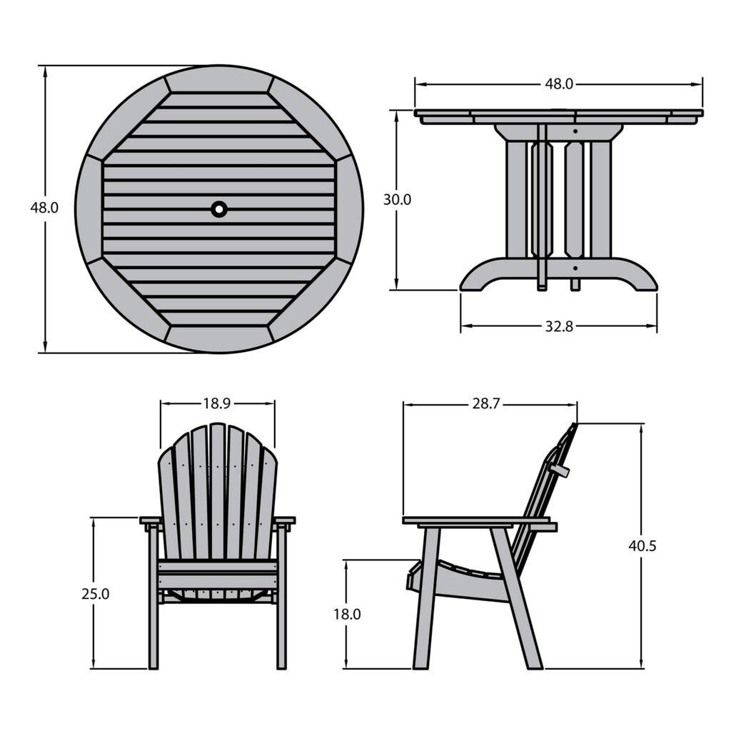 highwood CM-ST5SQD1-CGE Patio-Dining-Sets - View #9