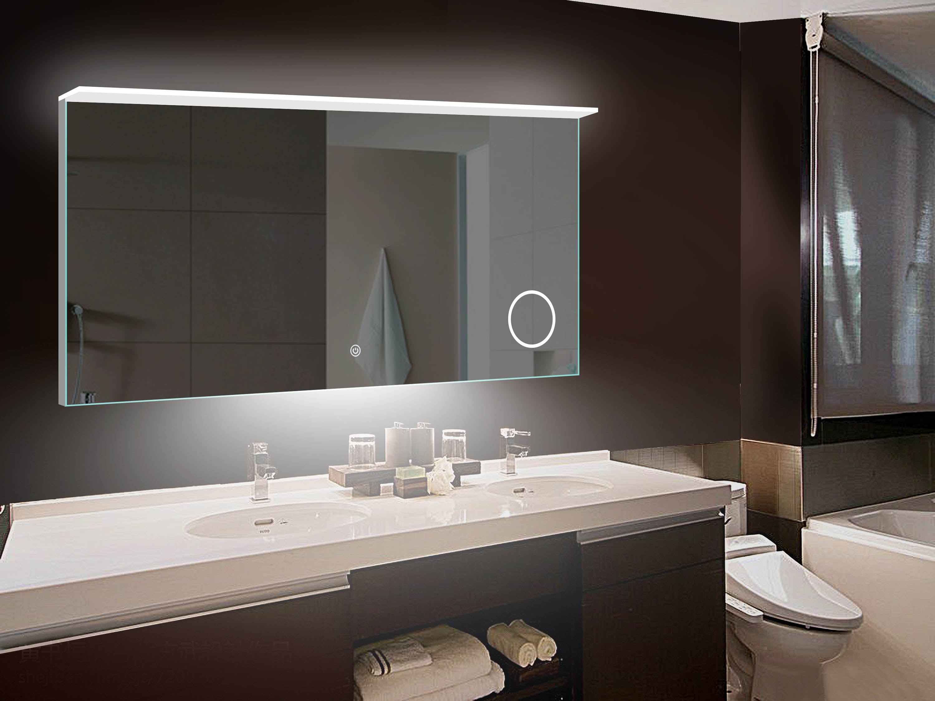 lighted IMPRESSIONS LI5072 Framed-Bath-Mirrors - View #7