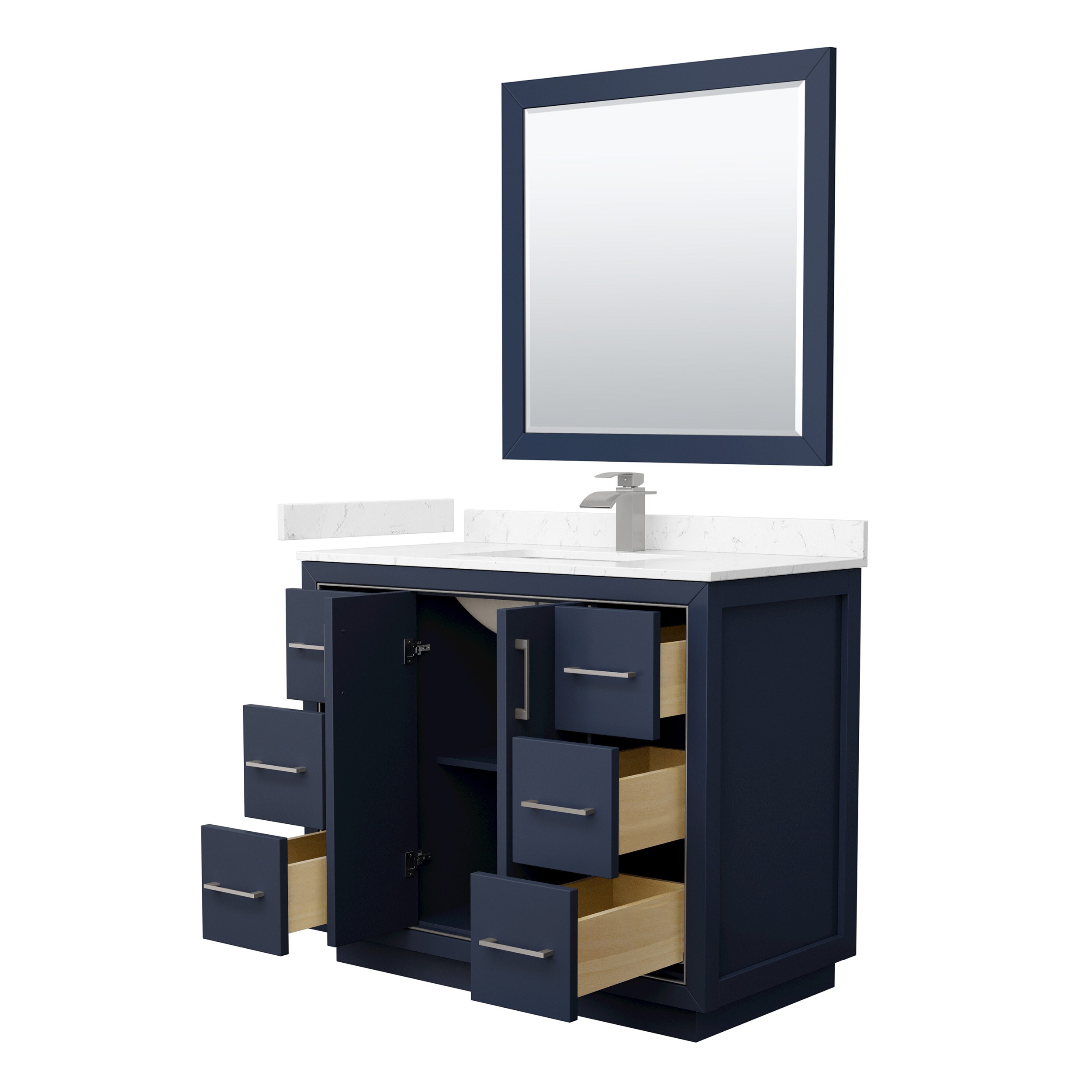 Wyndham Collection WCF111142SBNC2UNSM34 Bath-Vanity-Combo - View #2