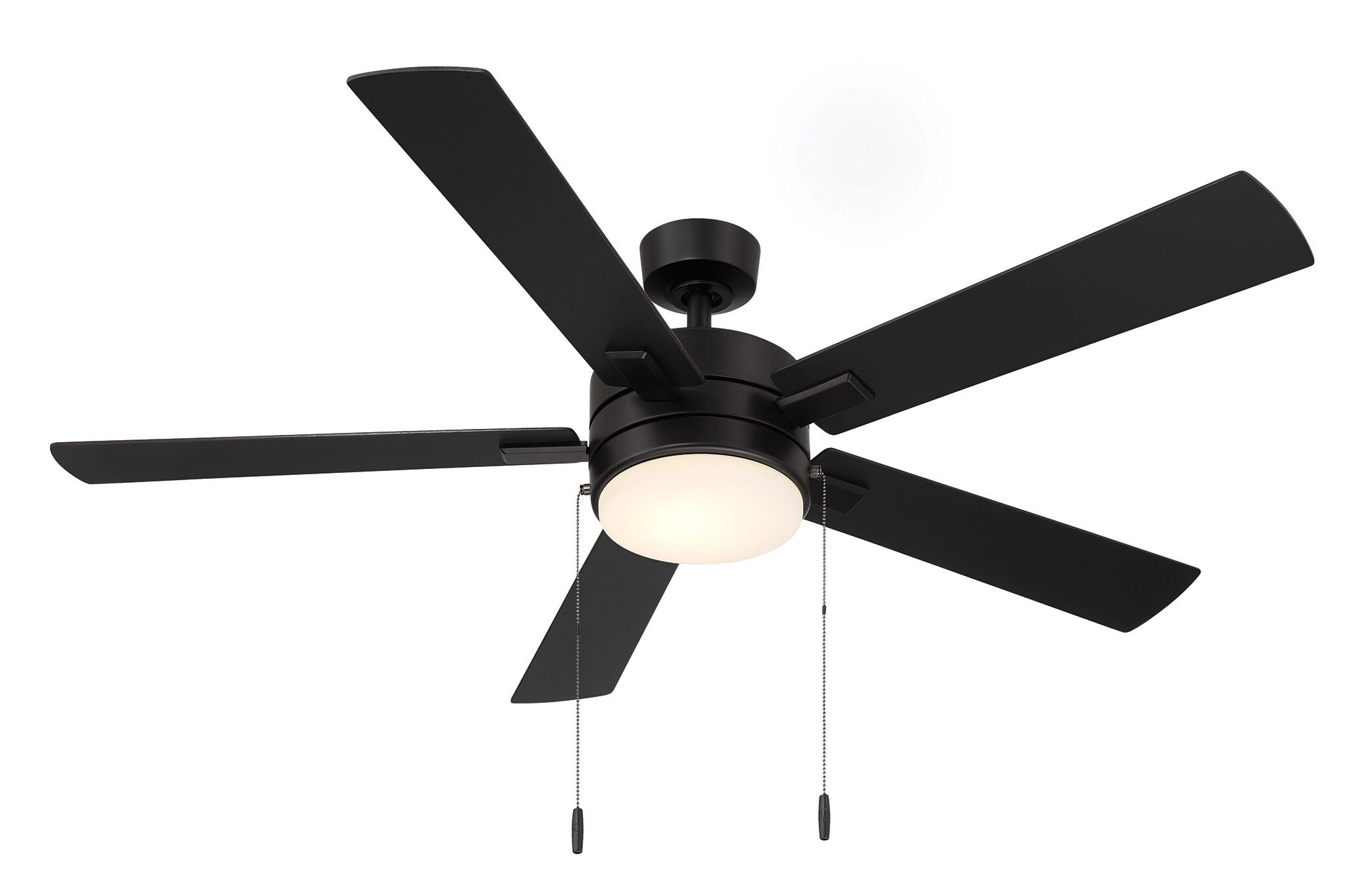 Harbor Breeze Ollington 52-in Matte Black Indoor Ceiling Fan with 