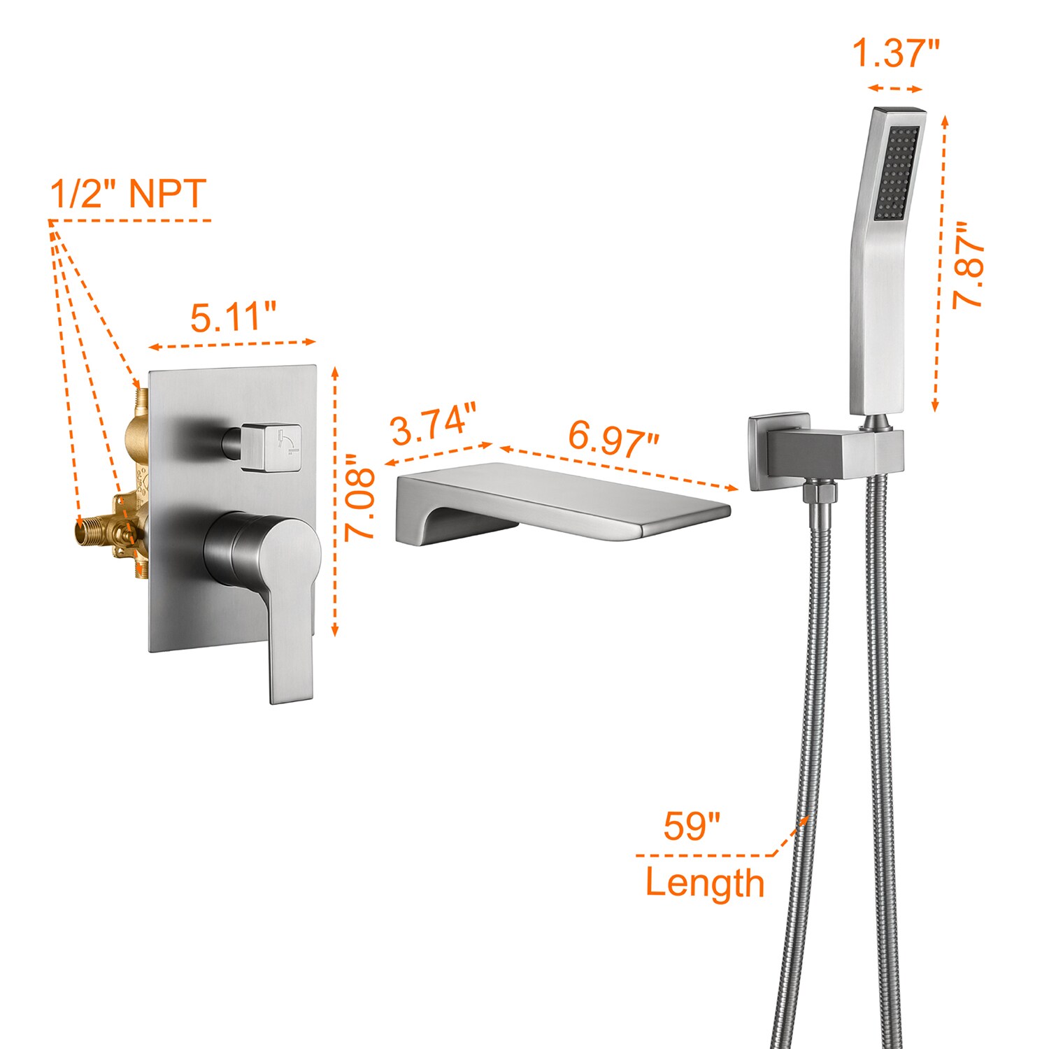 Cobbe LSSSSFJ0200N Roman-Tub-Faucets - View #11