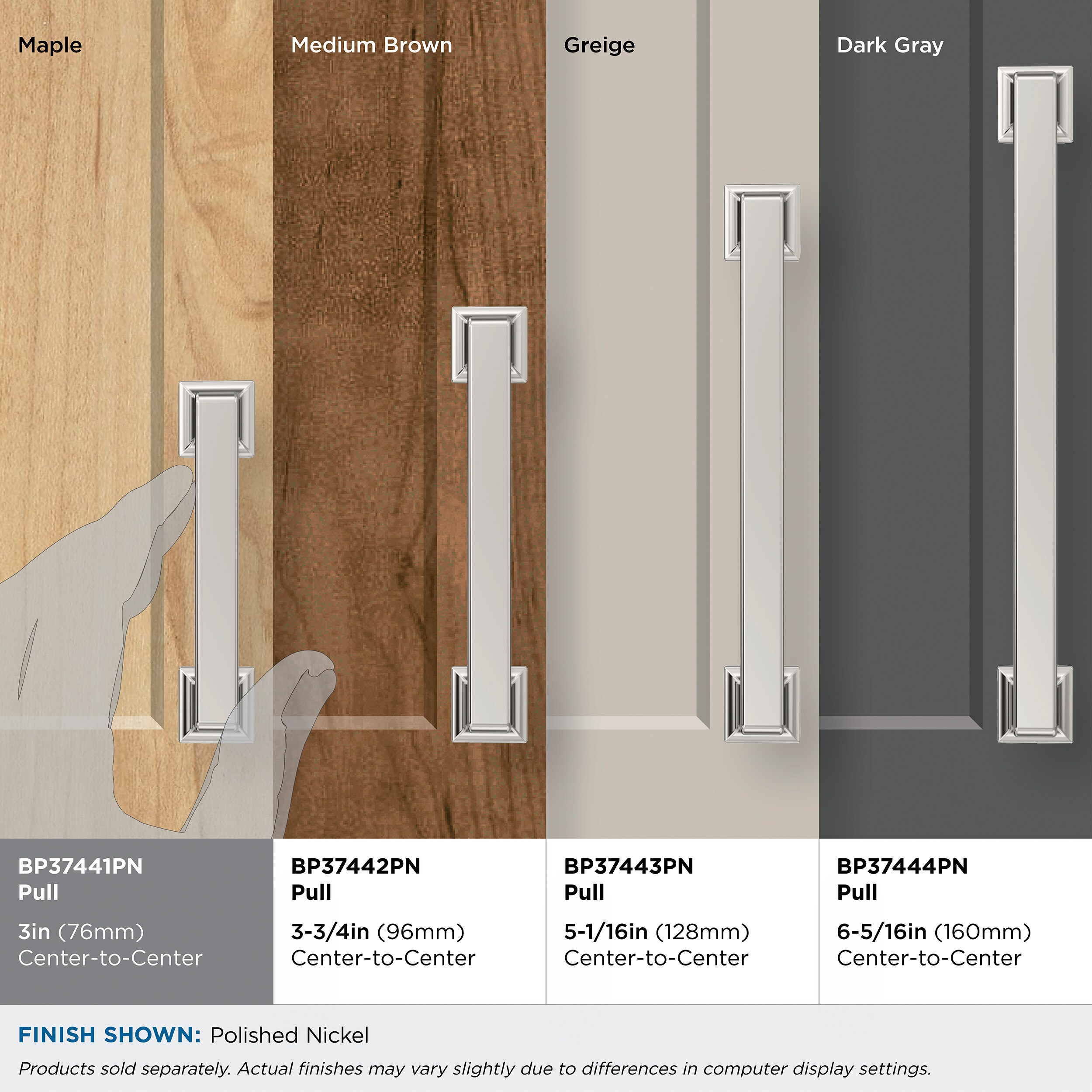 Amerock BP37441PN Cabinet-Pulls - View #8