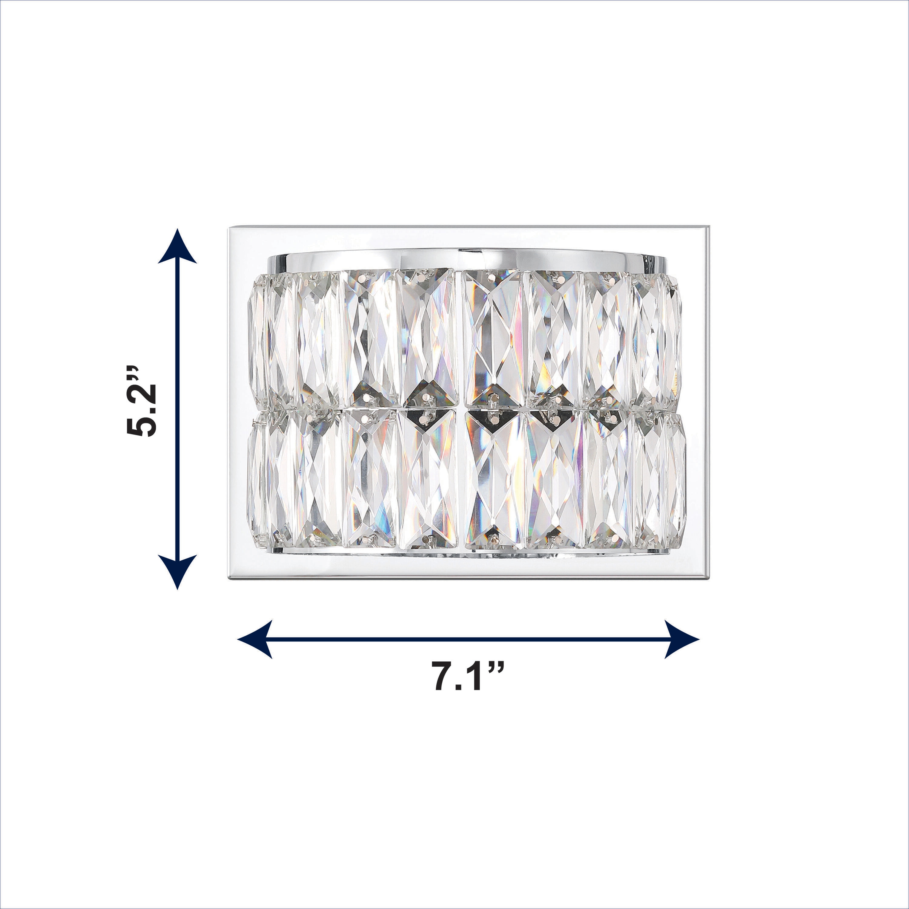 allen + roth Willow 4.61-in 1-Light Polished Chrome LED Modern ...