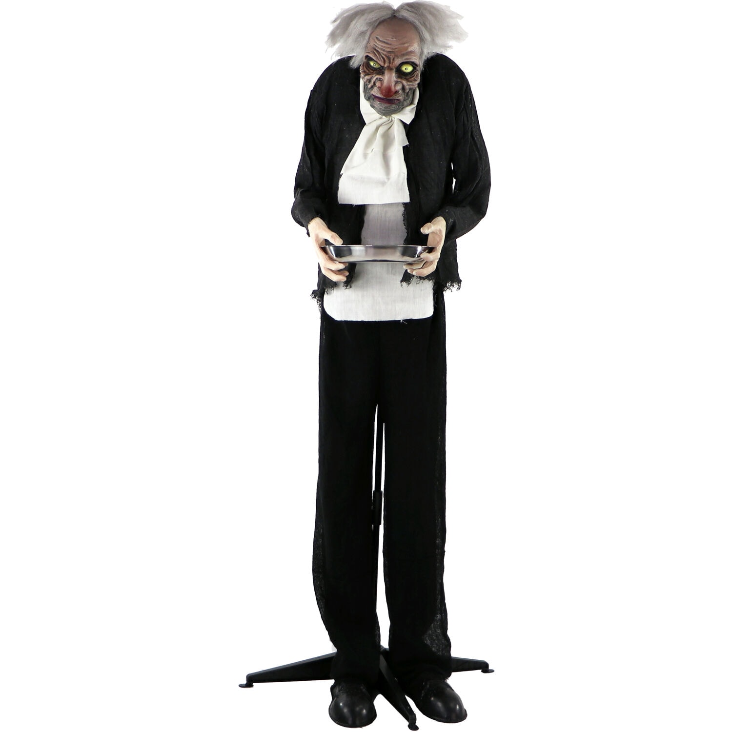Haunted Hill Farm HHMAN-1FLSA 5.0-ft Freestanding Moaning Lighted Edwin Zombie Animatronic