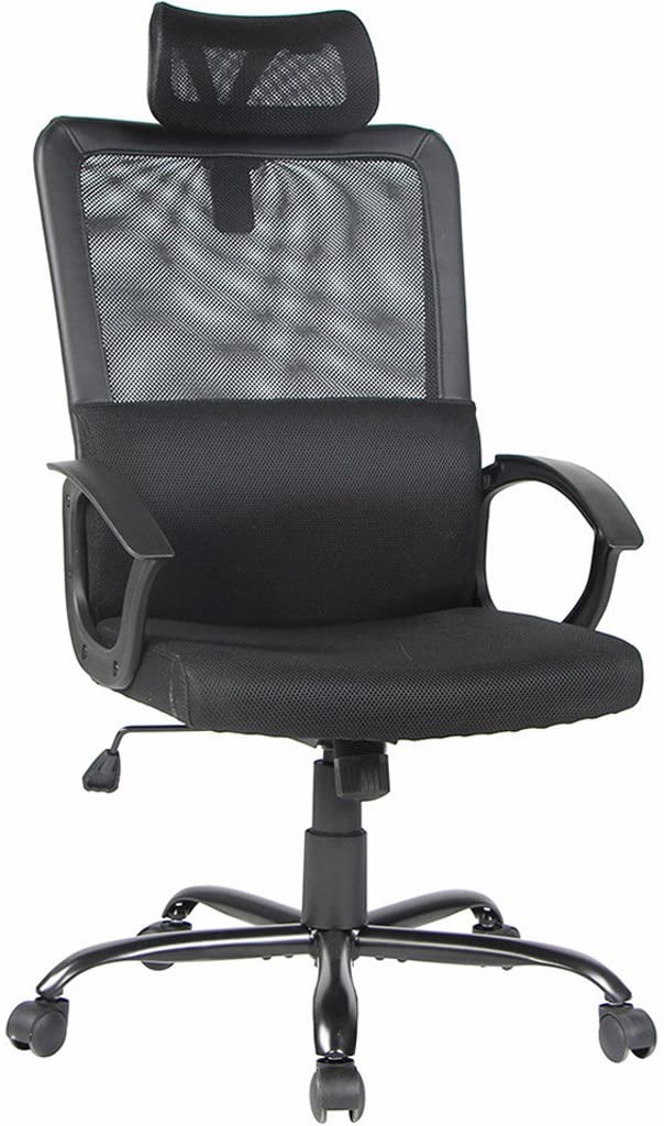 CASAINC CR-BN-2579-BLK Office chair Black Contemporary Ergonomic Adjustable Height Swivel Mesh Task Chair