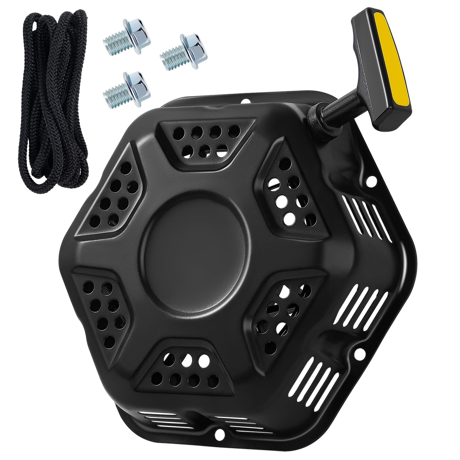 Misopily Pull Start Assembly for 196cc 208cc 212cc 224cc Engine Generator Water Pump Pressure Washer Recoil Starter Replacement with Pull Rope 1 #LMS0602M021