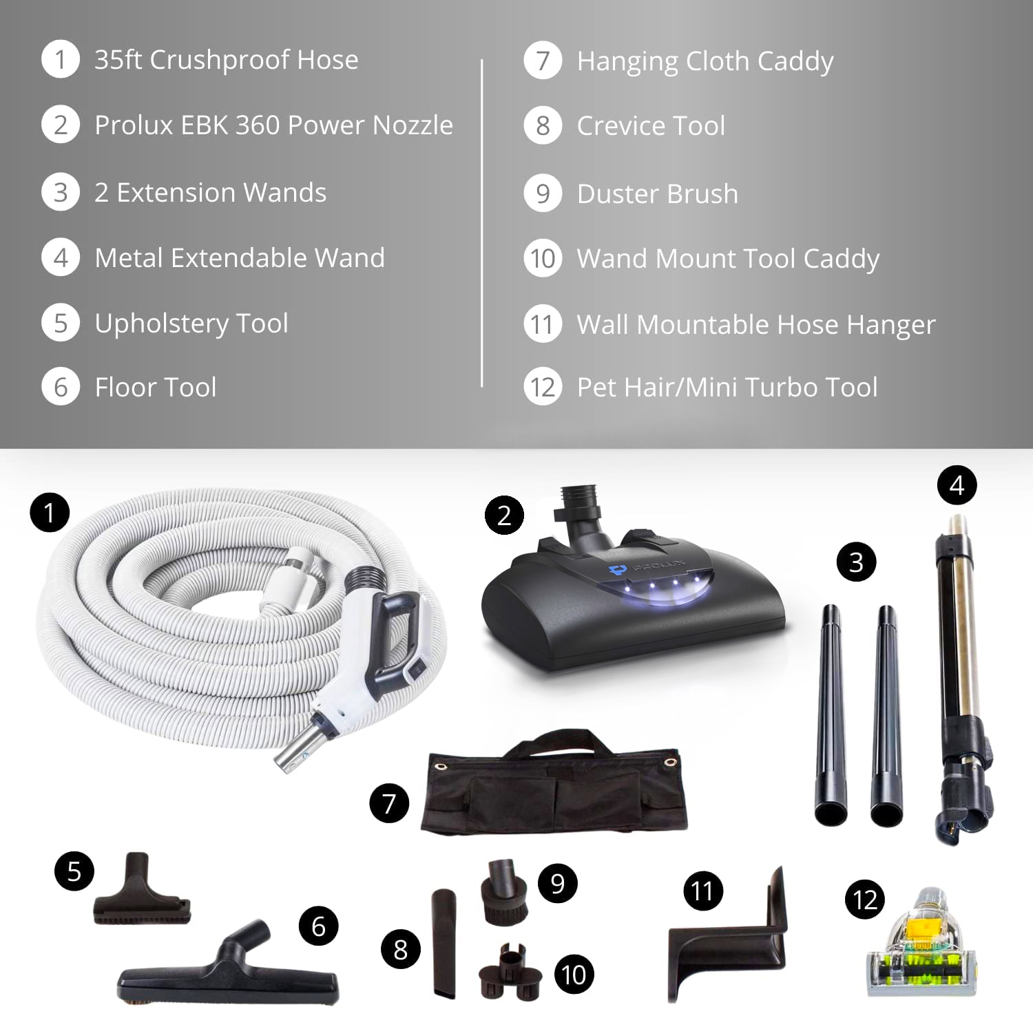 Prolux PL35 Central-Vacuum-Accessories - View #3