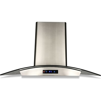 Cavaliere 36 In Ducted Stainless Steel, Cavaliere 36 Inch Island Mounted Stainless Steel Kitchen Range Hood