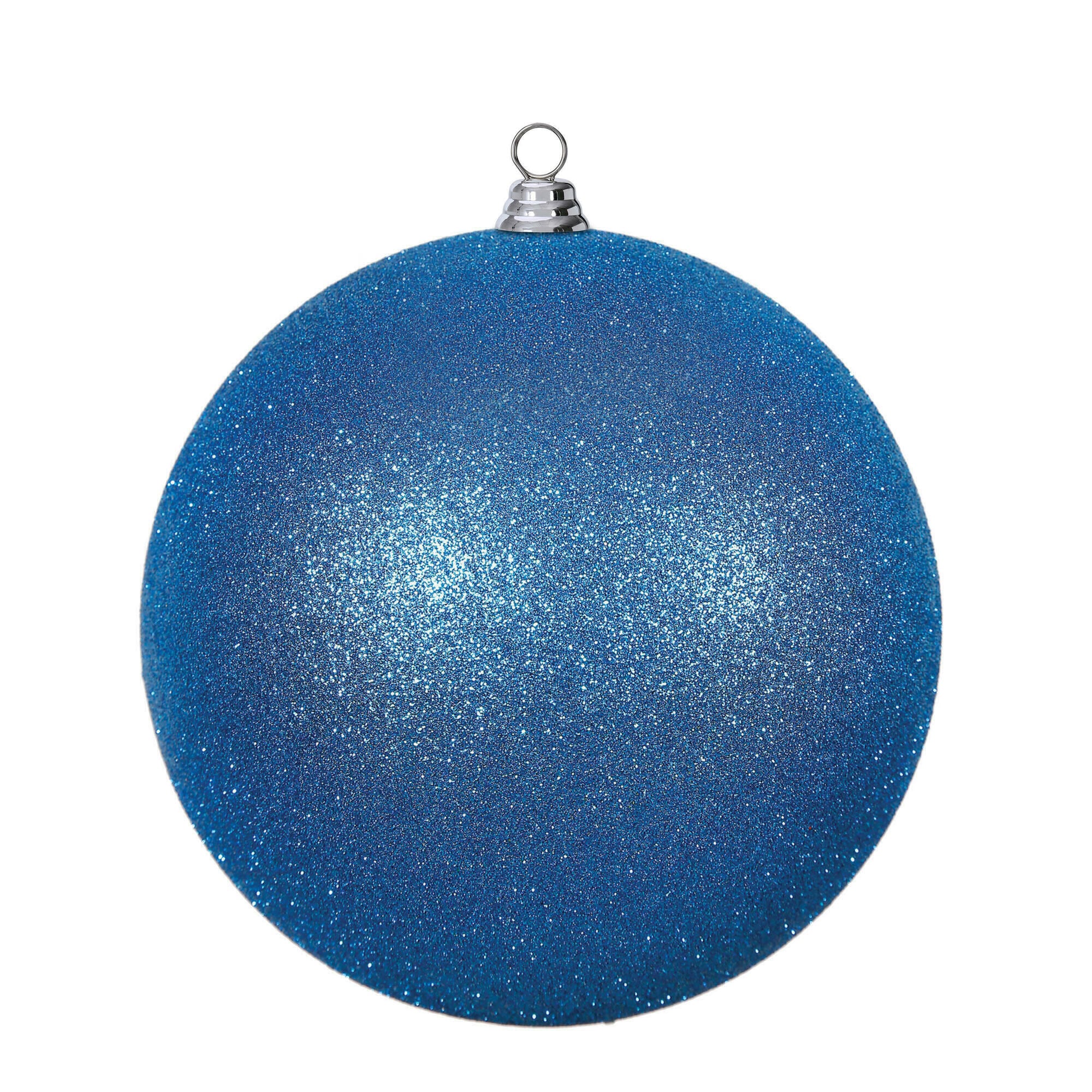 Vickerman Blue Ball Standard Indoor/Outdoor Ornament Shatterproof in ...