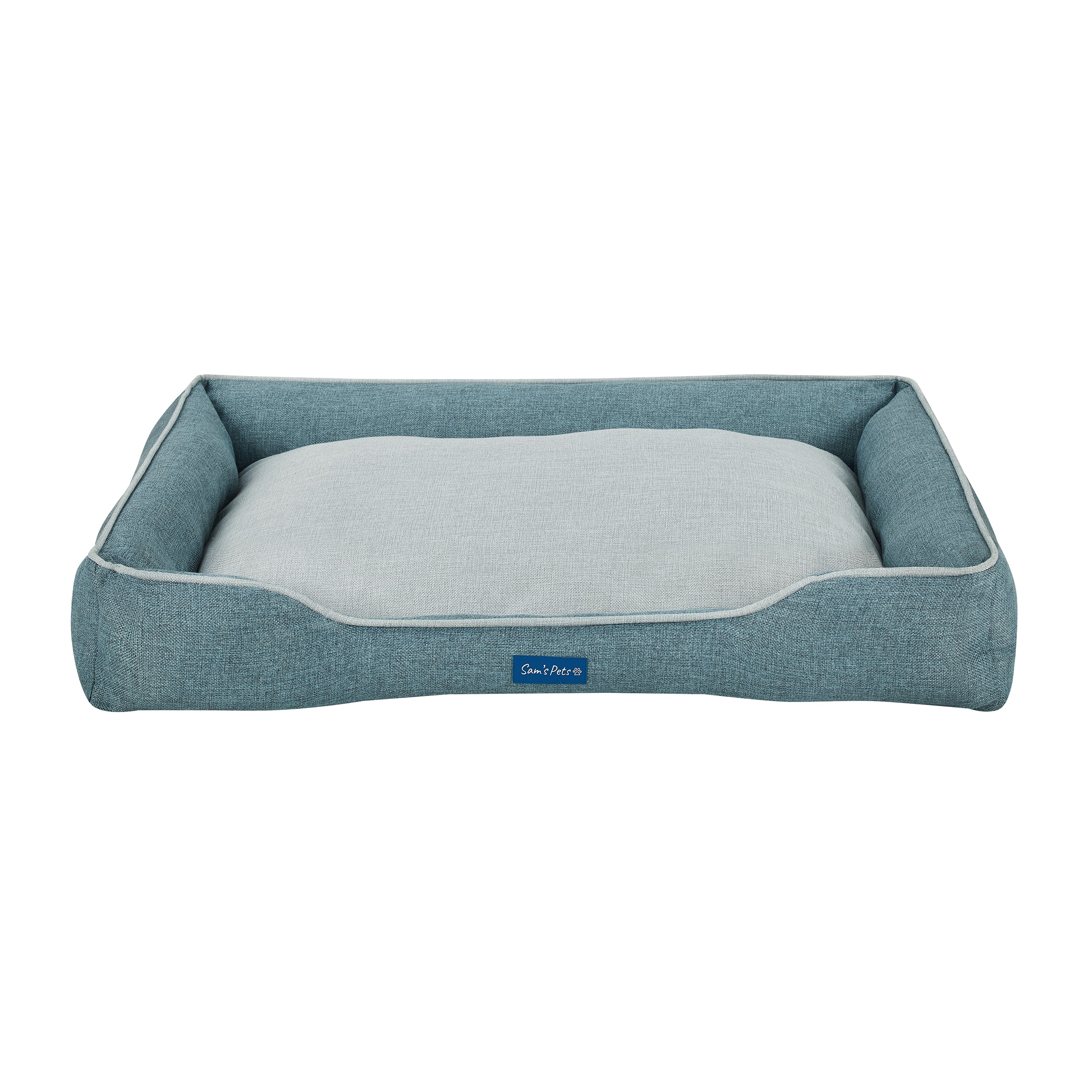 Sam's Pets SP-DB1216TL Square Teal Polyester Bolster ( Large )