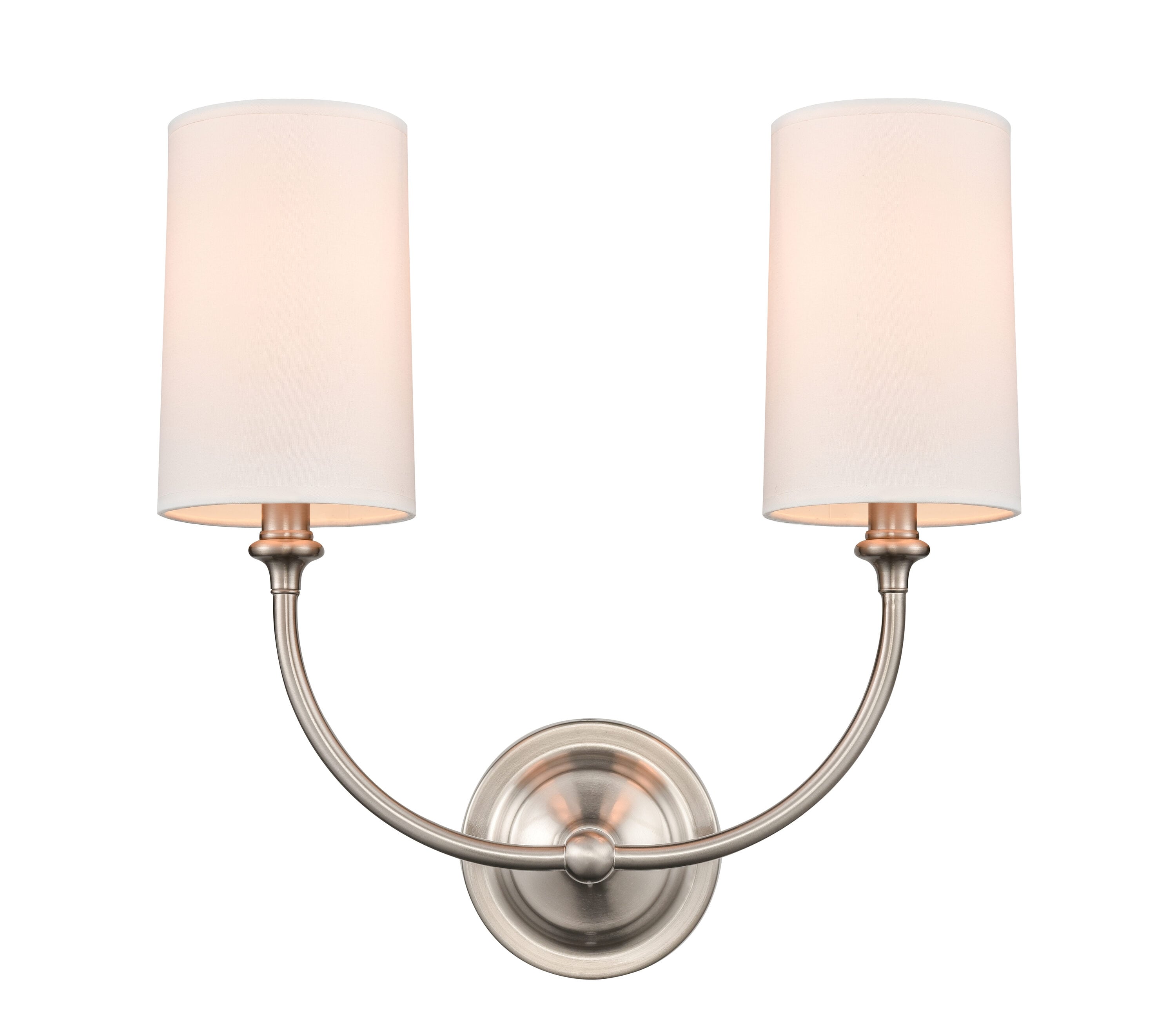 Innovations Lighting Giselle 15-in W 2-Light Brushed Nickel Industrial ...