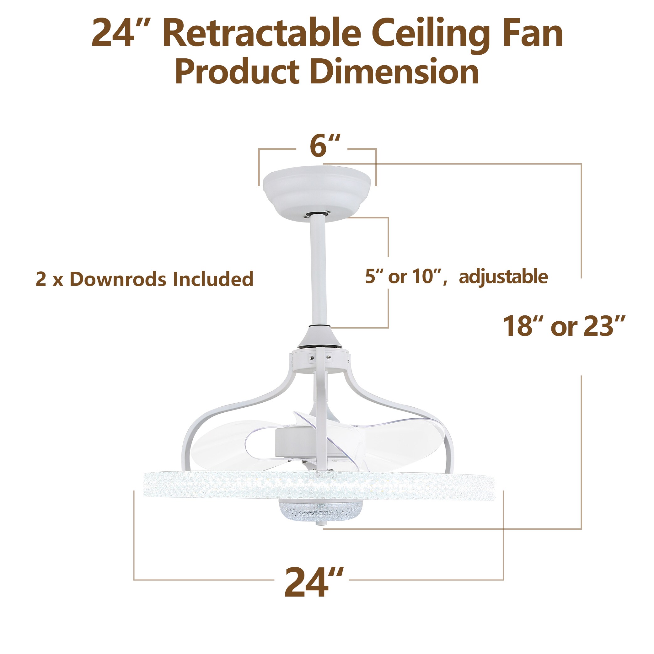 Bella Depot BD2029-W Ceiling-Fans - View #9