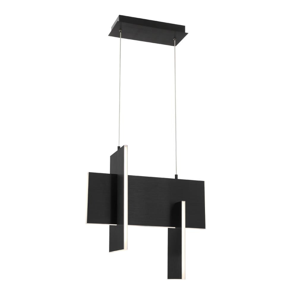 Eurofase 37346-027 Coburg Black Modern/contemporary Geometric Integrated LED Medium Hanging Pendant light