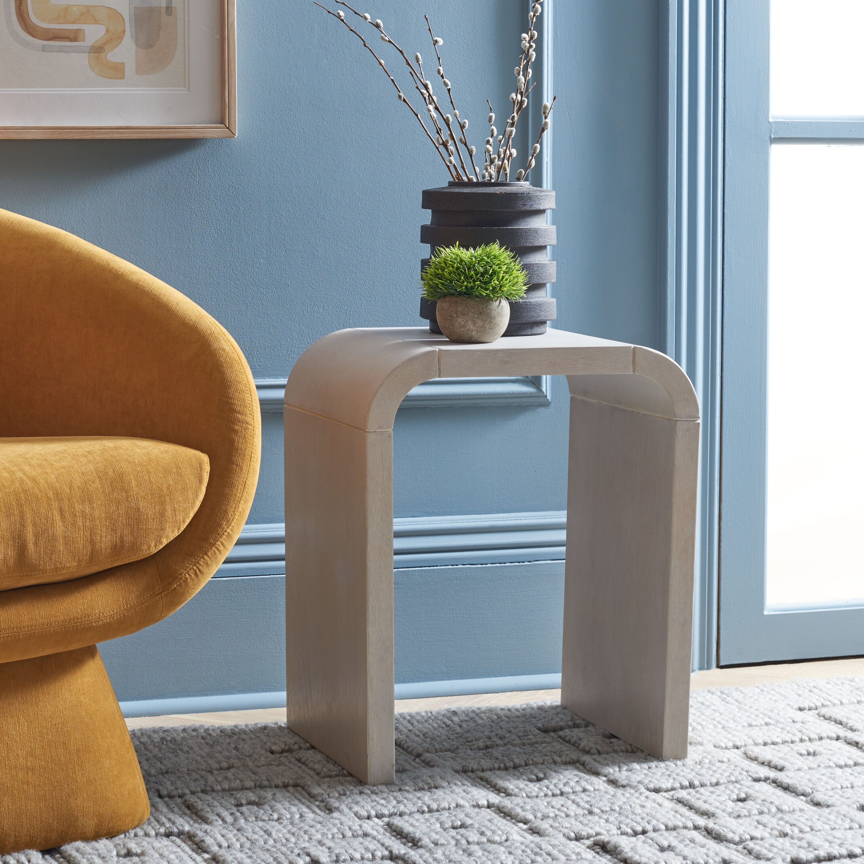 Safavieh ACC6608B Modern White Wash Accent Table Set