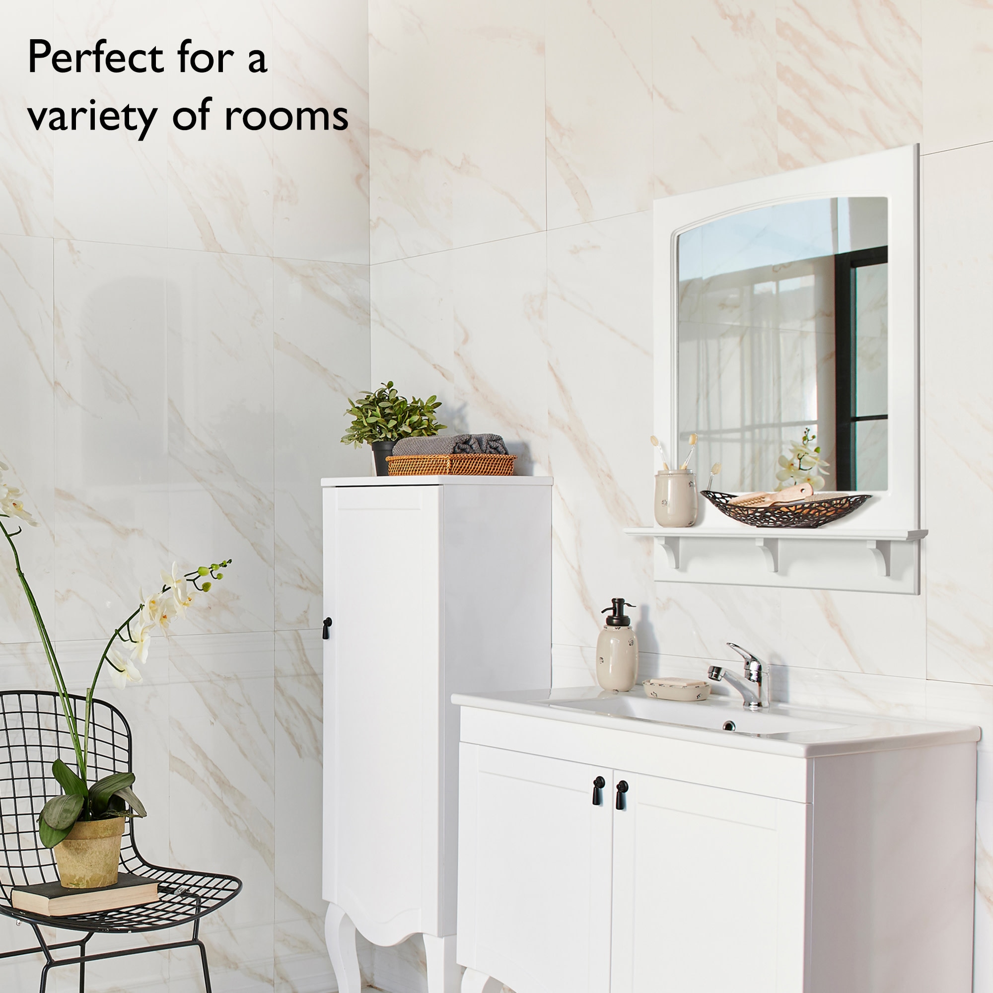 Design House 539916-WHT Framed-Bath-Mirrors - View #3