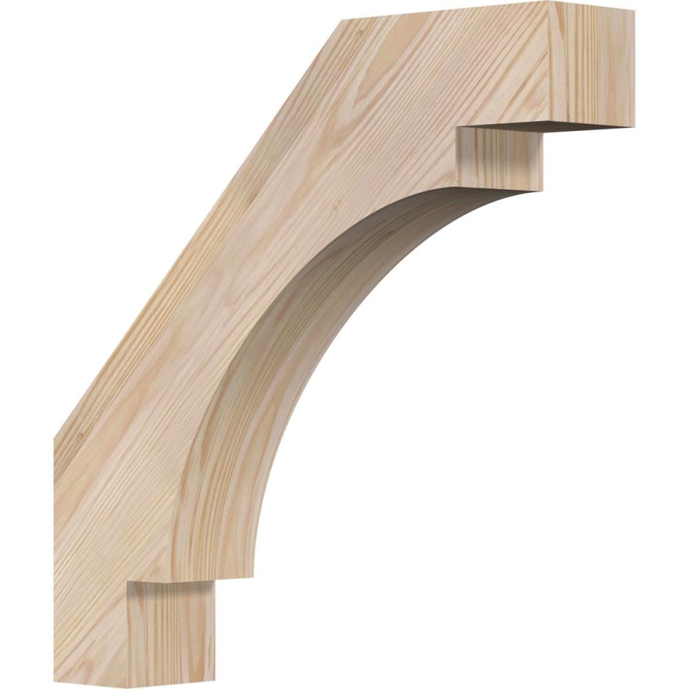 Ekena Millwork BRC04X18X18MRC00SDF 3-1/2-in x 18-in x 18-in Douglas Fir Unfinished Wood Merced Smooth Knee Brace