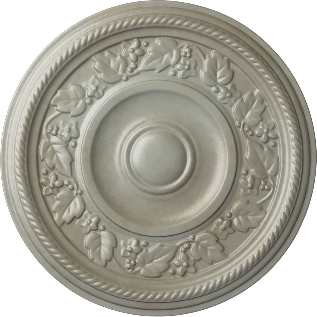 Ekena Millwork CM16TYFLS Tyrone 16.125-in W x 16.125-in L Painted Flash Gold Polyurethane Split Ceiling Medallion