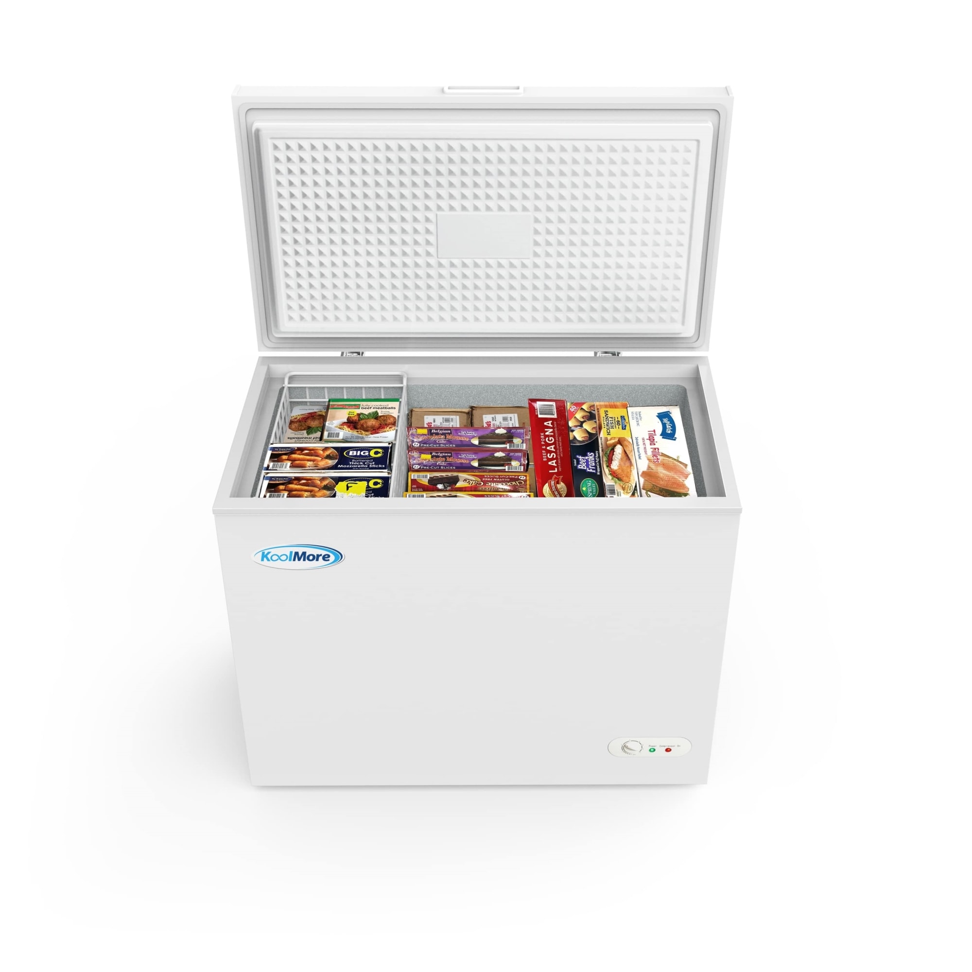 KoolMore LOW-SCF-7C 7-Cu. Feet Chest Manual Commercial Freezer in White