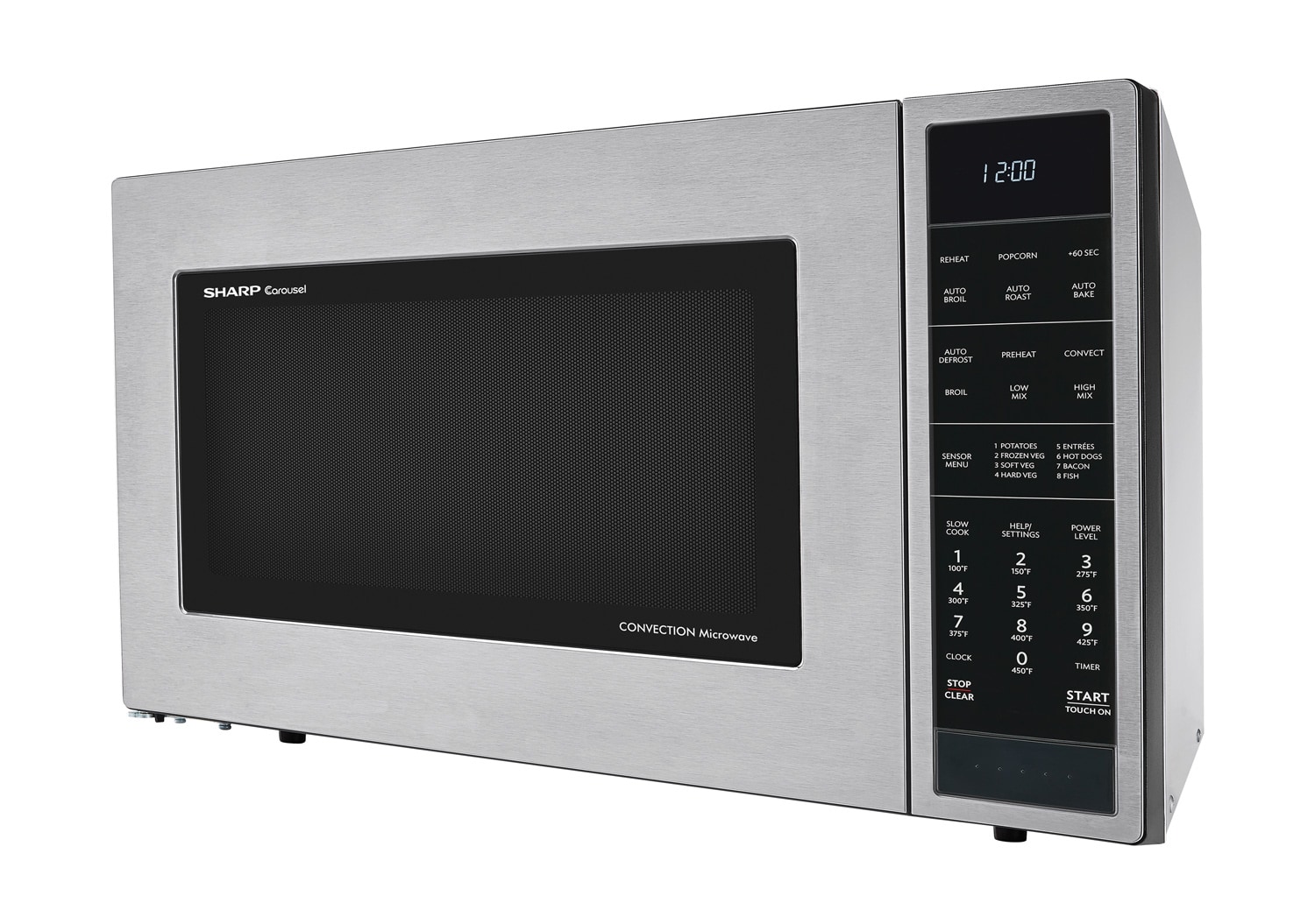 Sharp 21 in. 1.1 cu. ft. Countertop Microwave with 11 Power Levels - Black