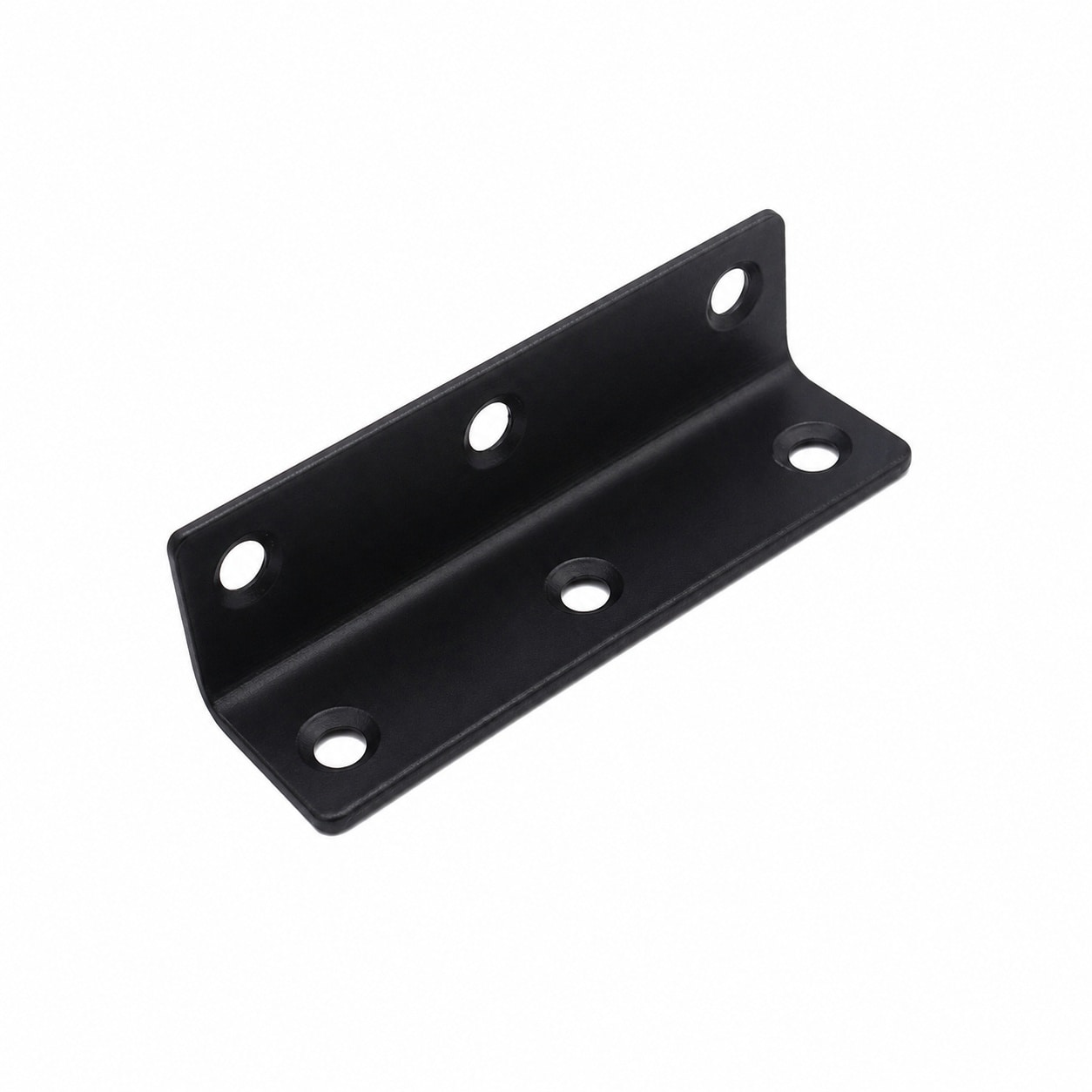 Aoibox 10 Pack Black Metal Corner Braces 3 15 in L Shaped Right Angle Reinforcement Brackets with 60 with Mounting Hardware