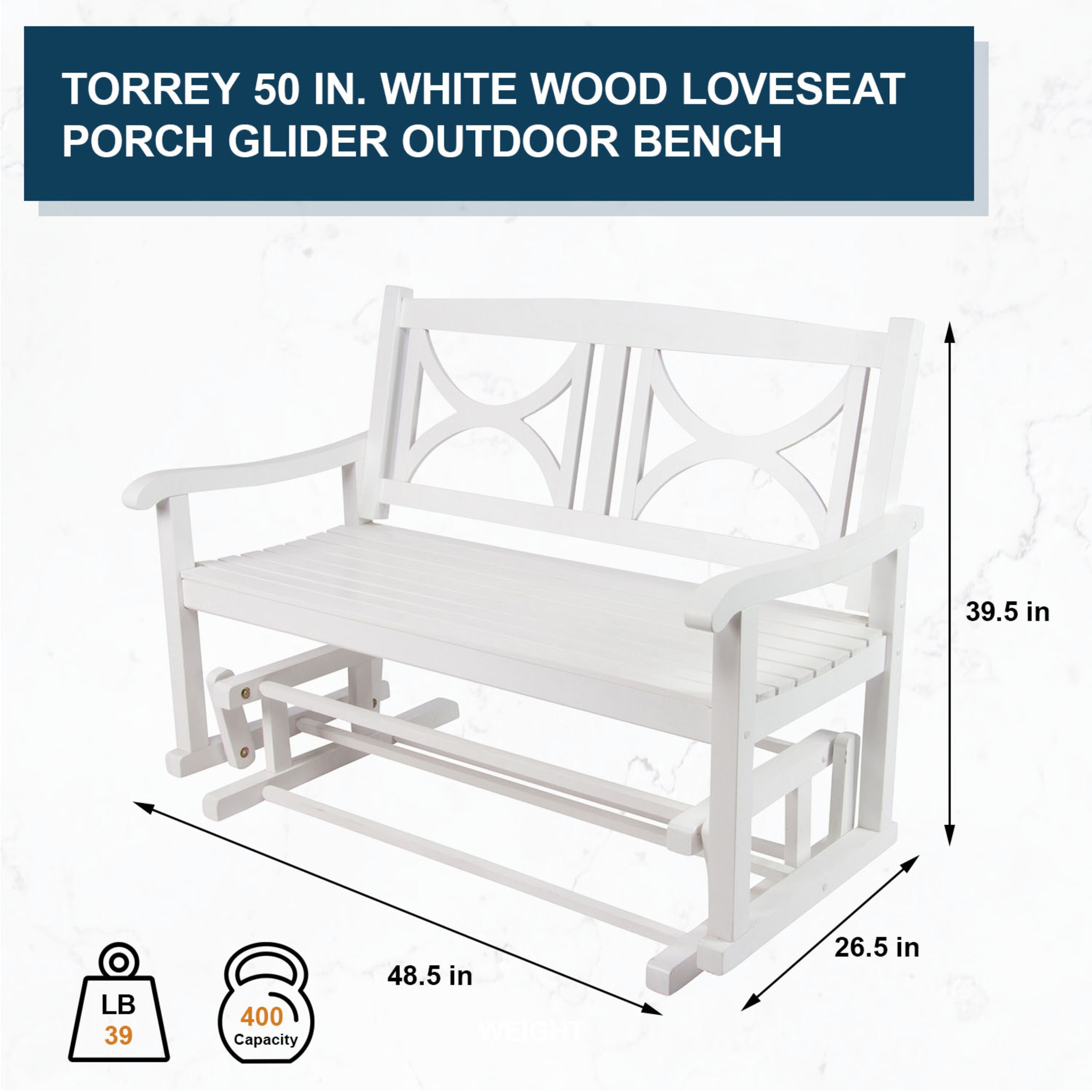 Outdoor glider bench discount lowes